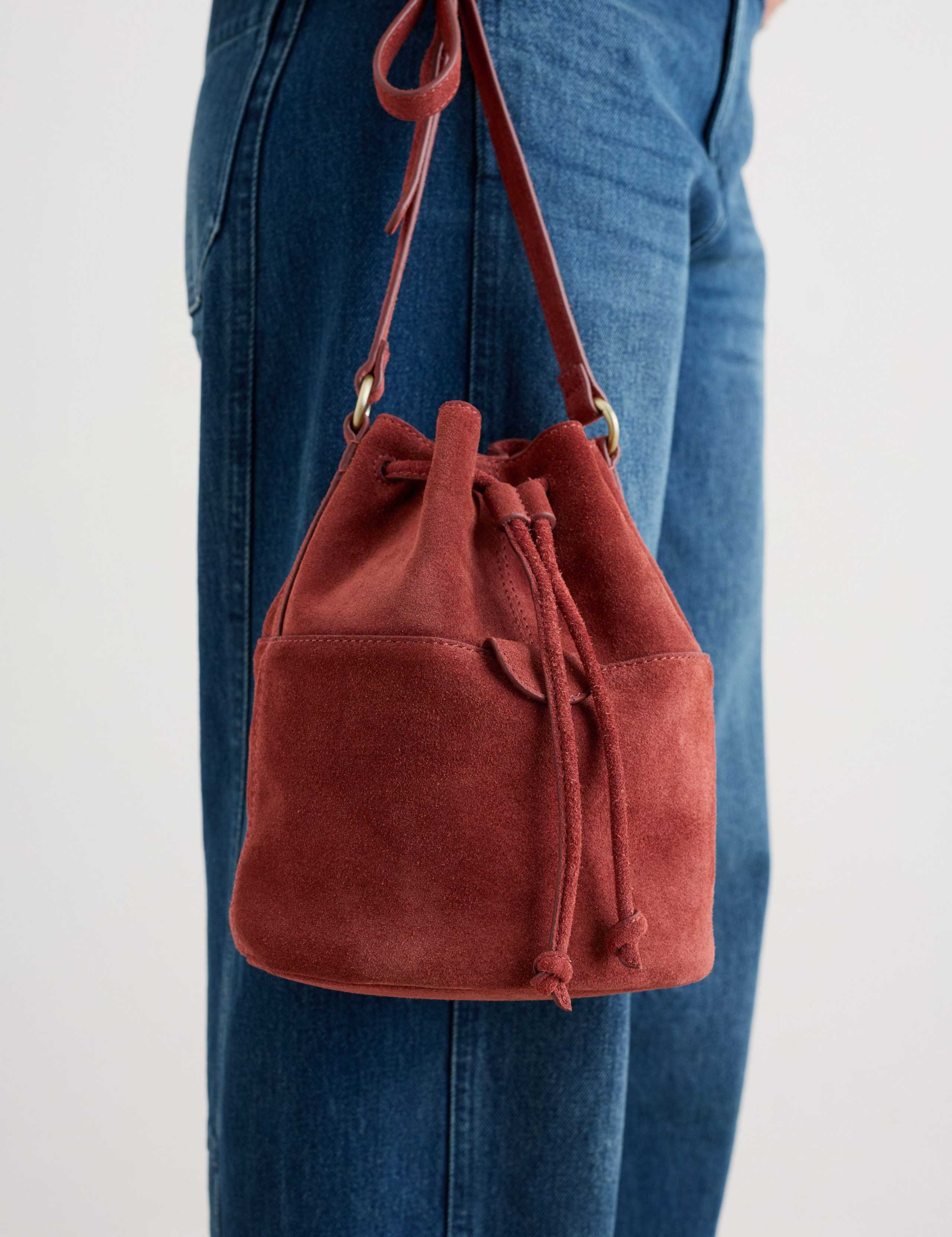 Suede Bucket Bag 5 of 8