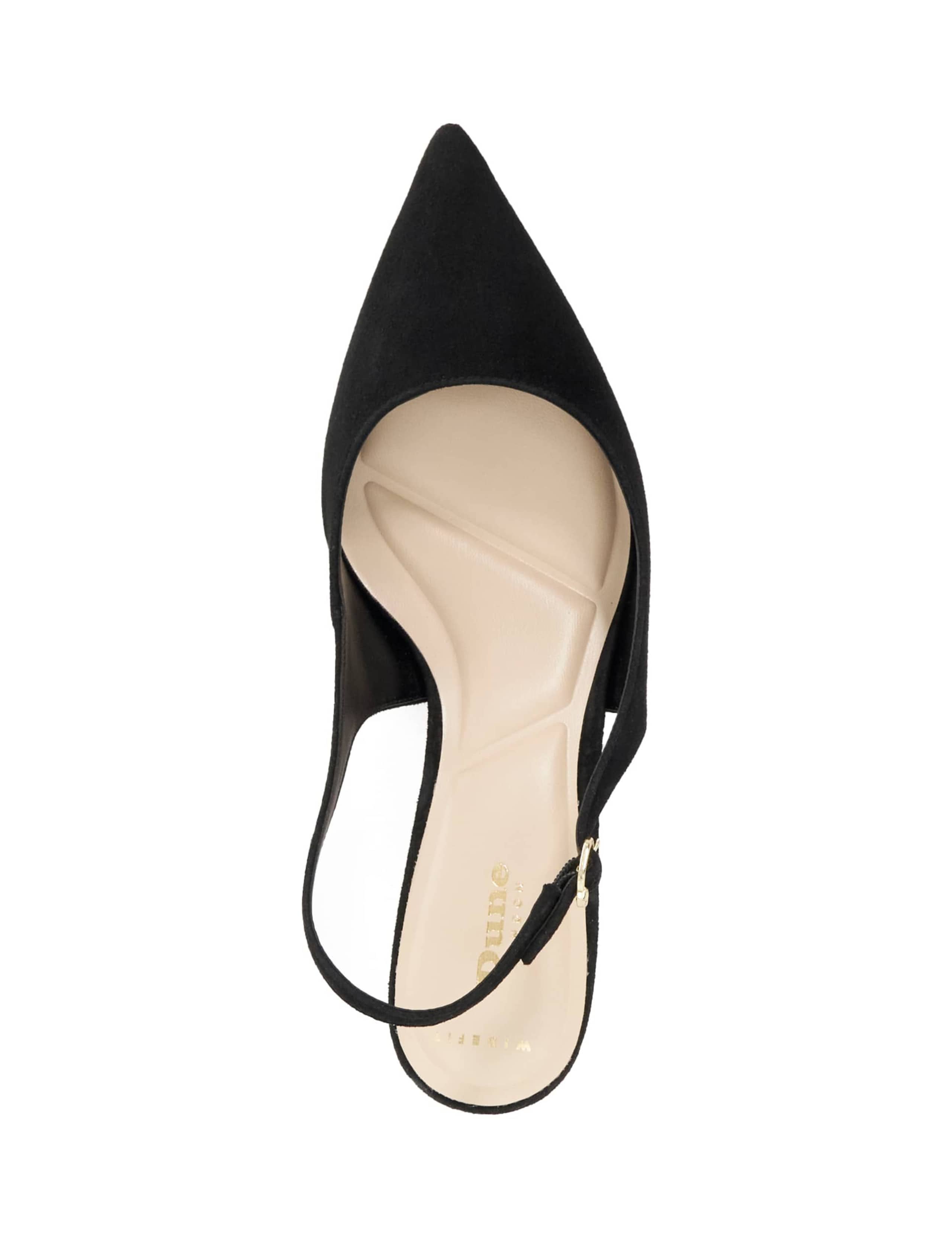 Wide Fit Slip On Kitten Heel Slingback Shoes 5 of 6