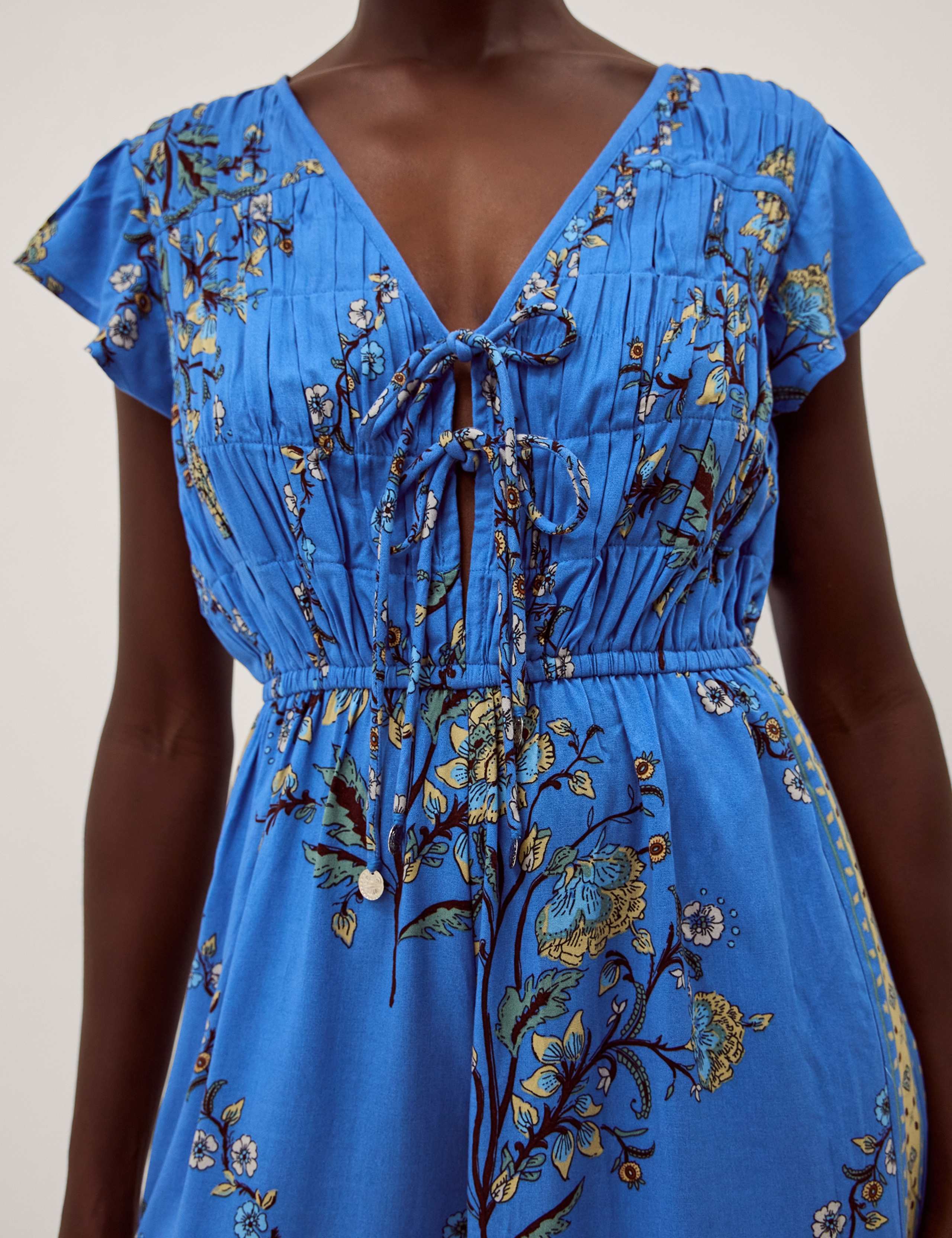 Floral Tie Detail Culotte Jumpsuit 5 of 6