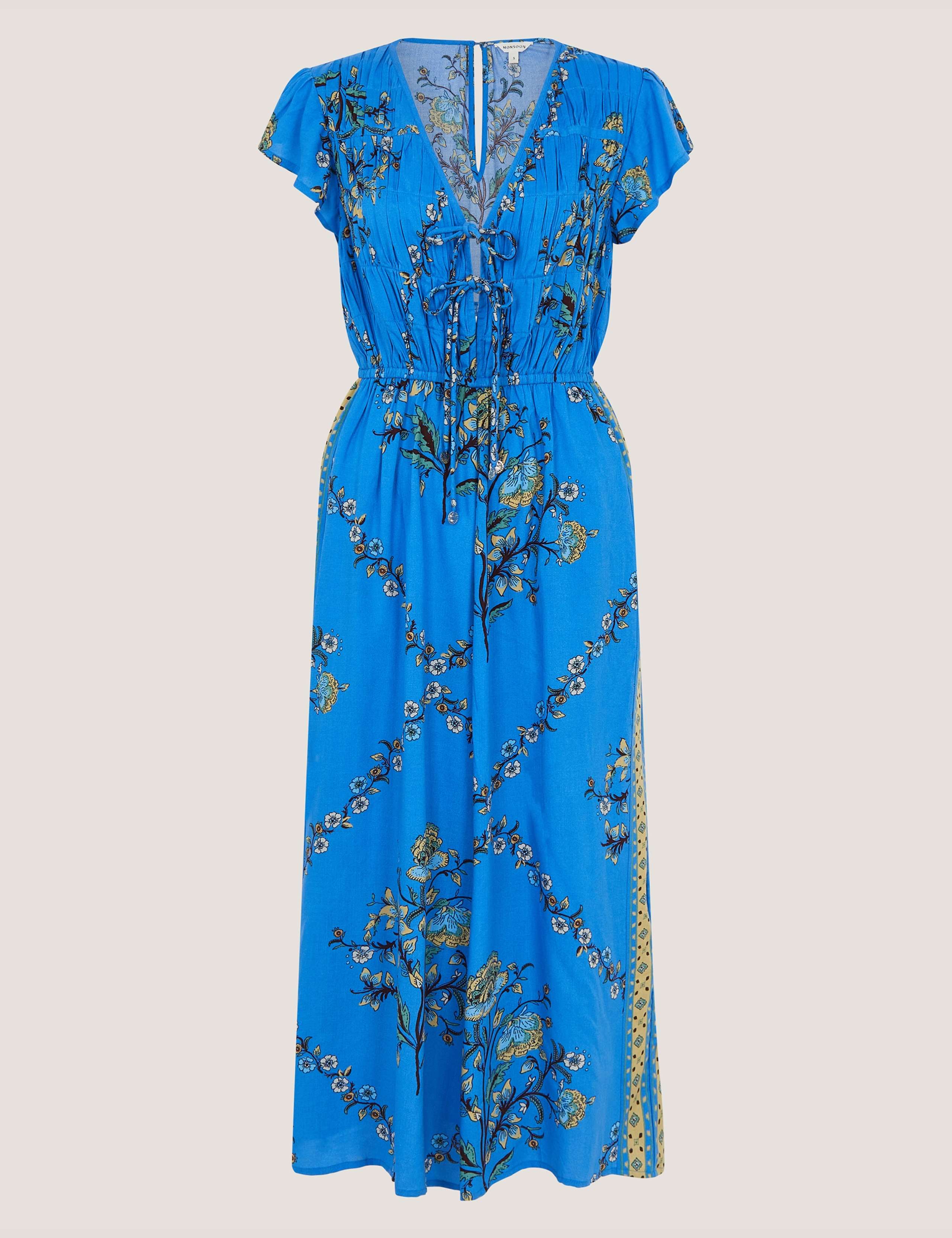 Floral Tie Detail Culotte Jumpsuit 2 of 6