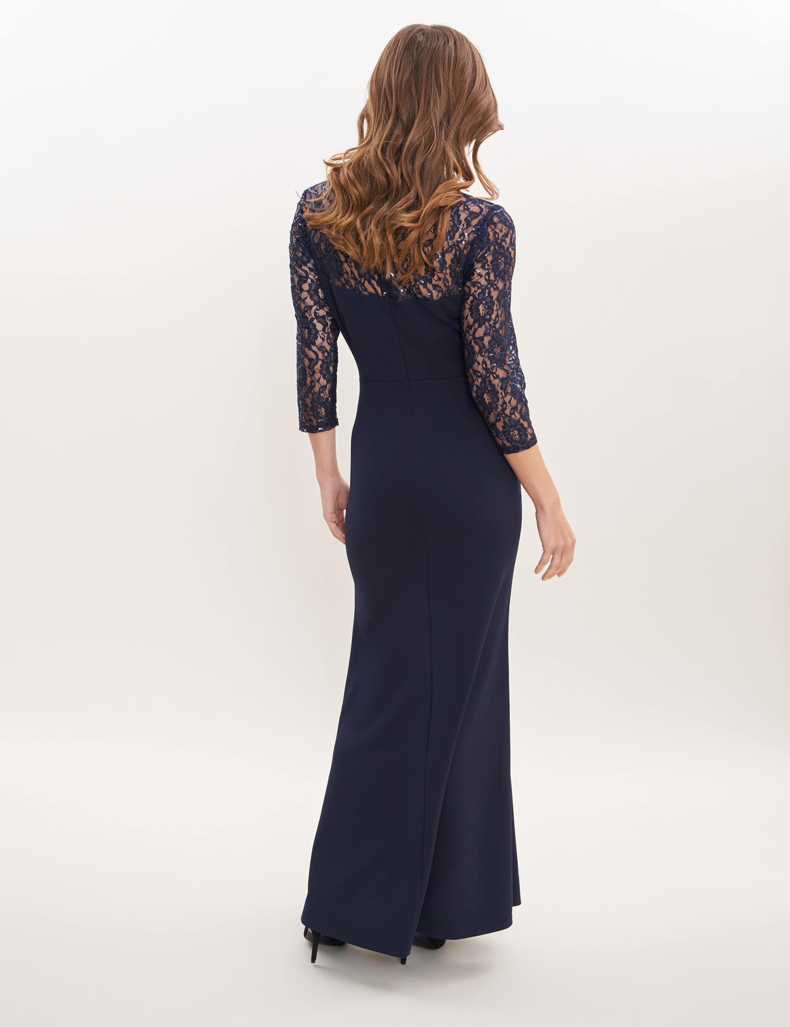 Embellished Square Neck Maxi Column Dress 3 of 5