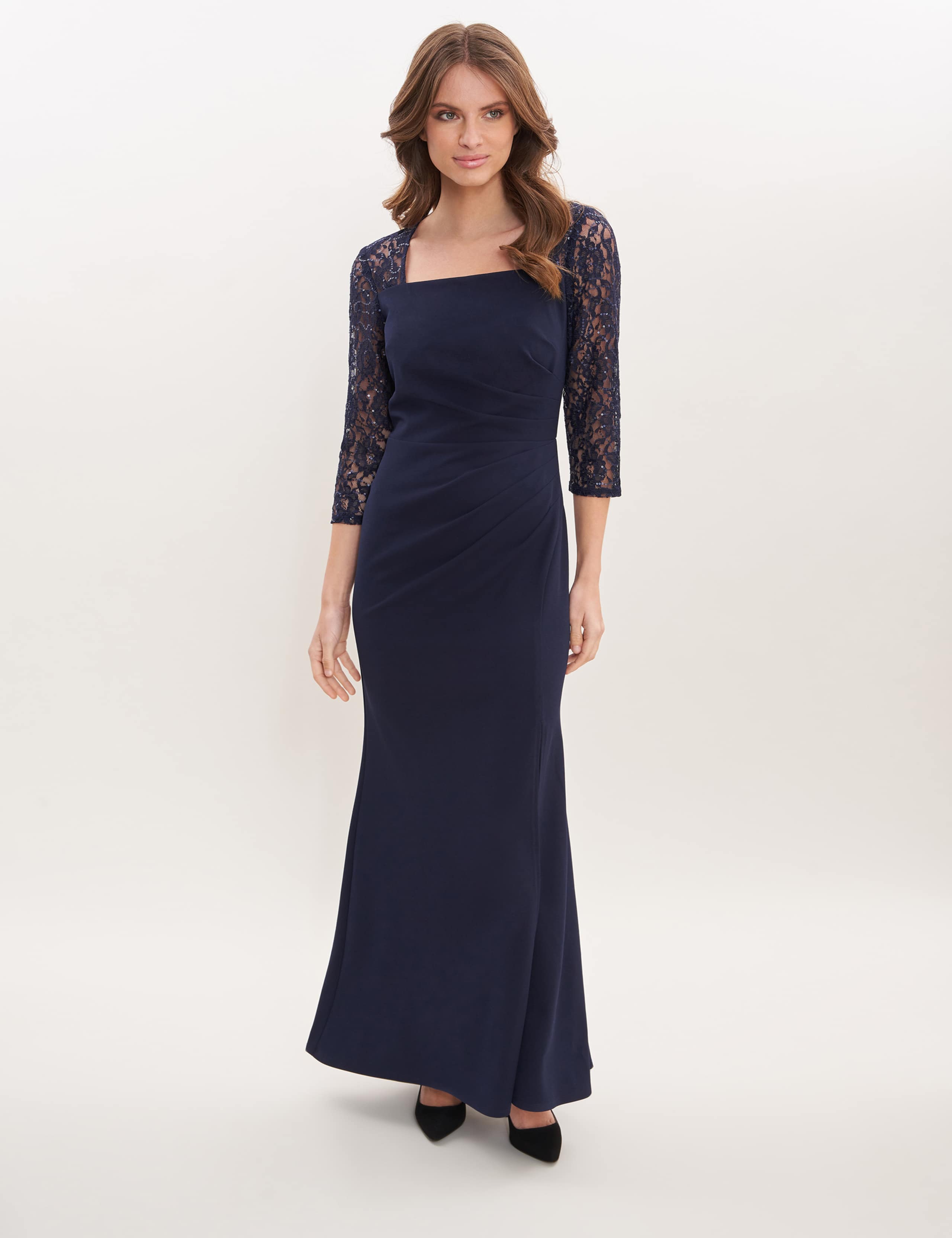 Embellished Square Neck Maxi Column Dress 5 of 5