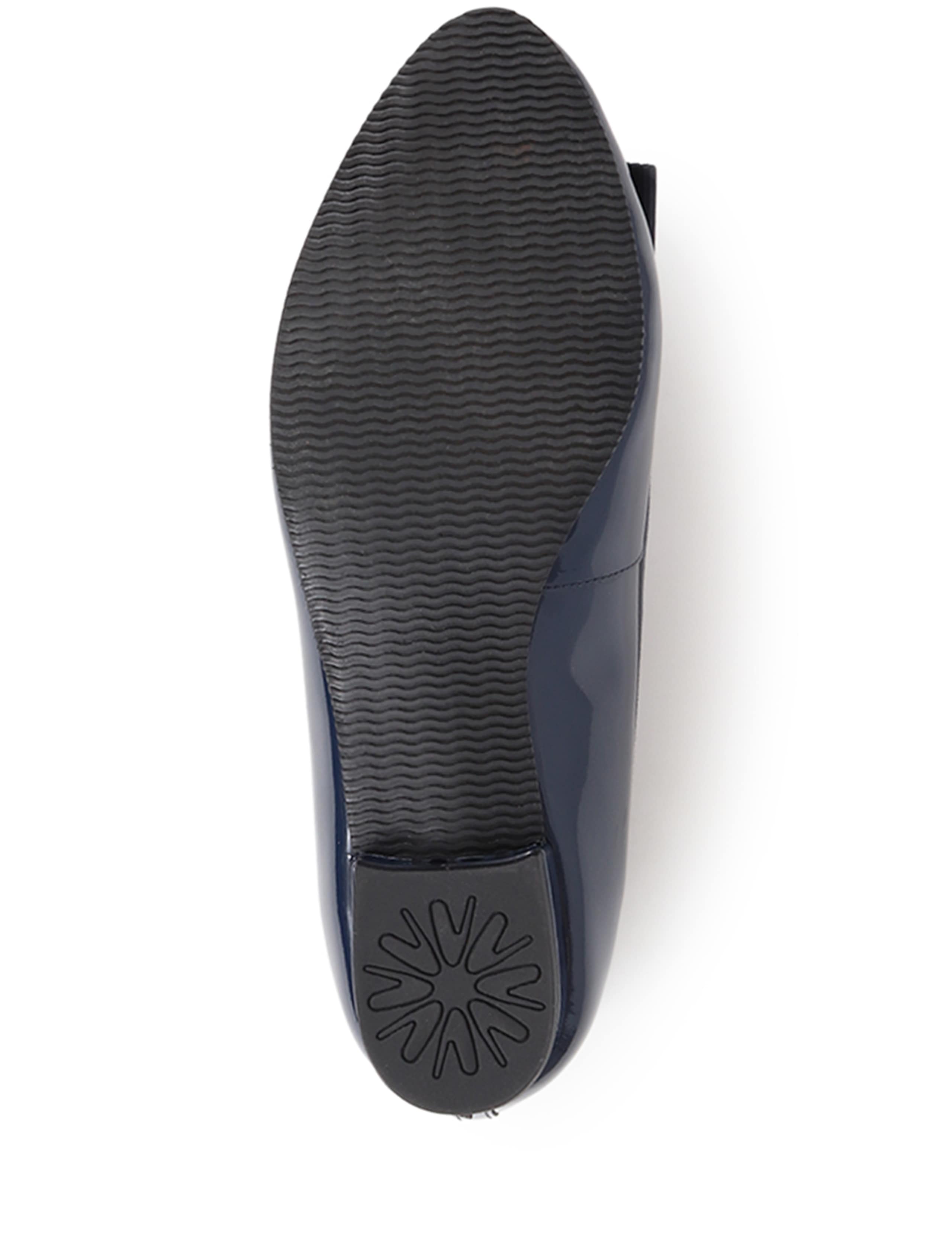 Wide Fit Patent Bow Flat Pumps 7 of 7