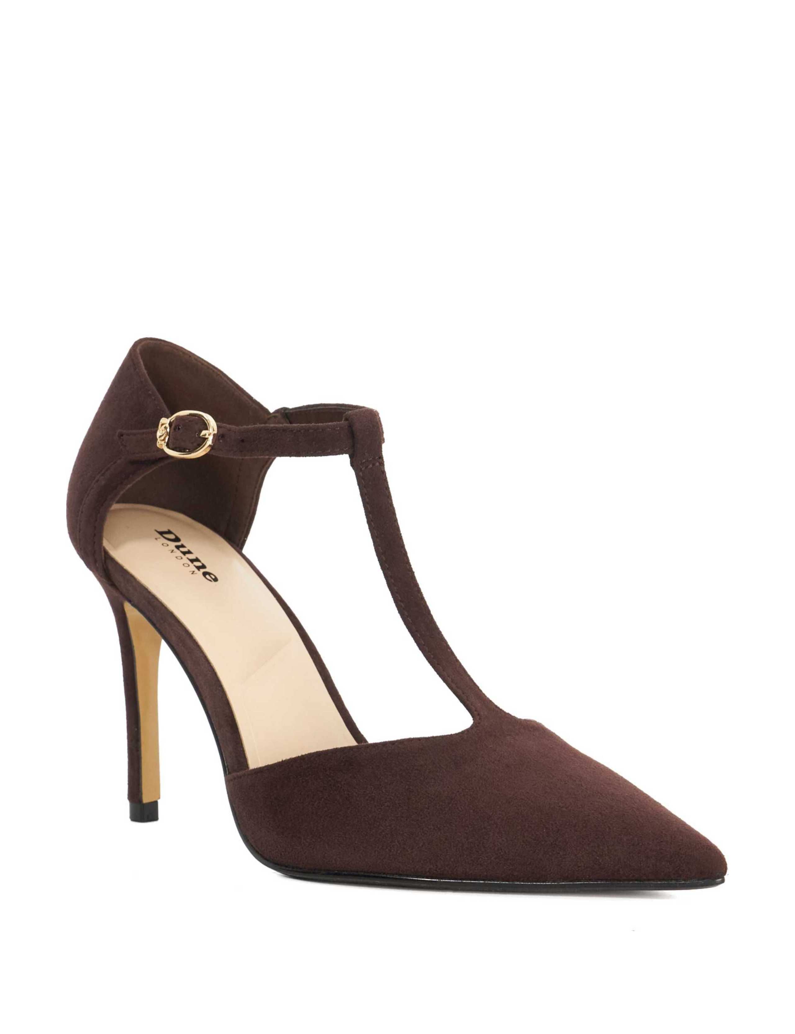 Suede Buckle Stiletto Heel Court Shoes 2 of 5