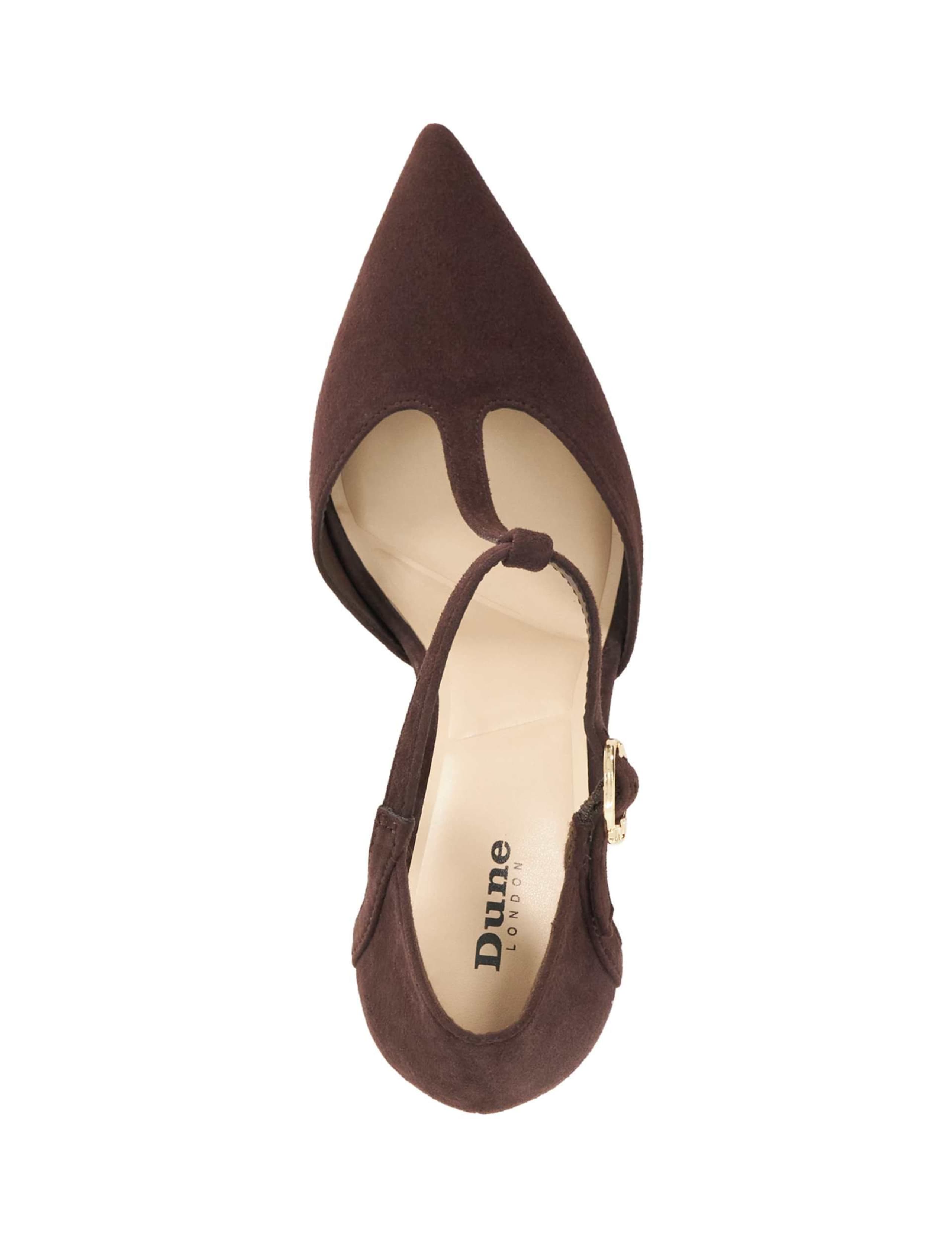 Suede Buckle Stiletto Heel Court Shoes 4 of 5