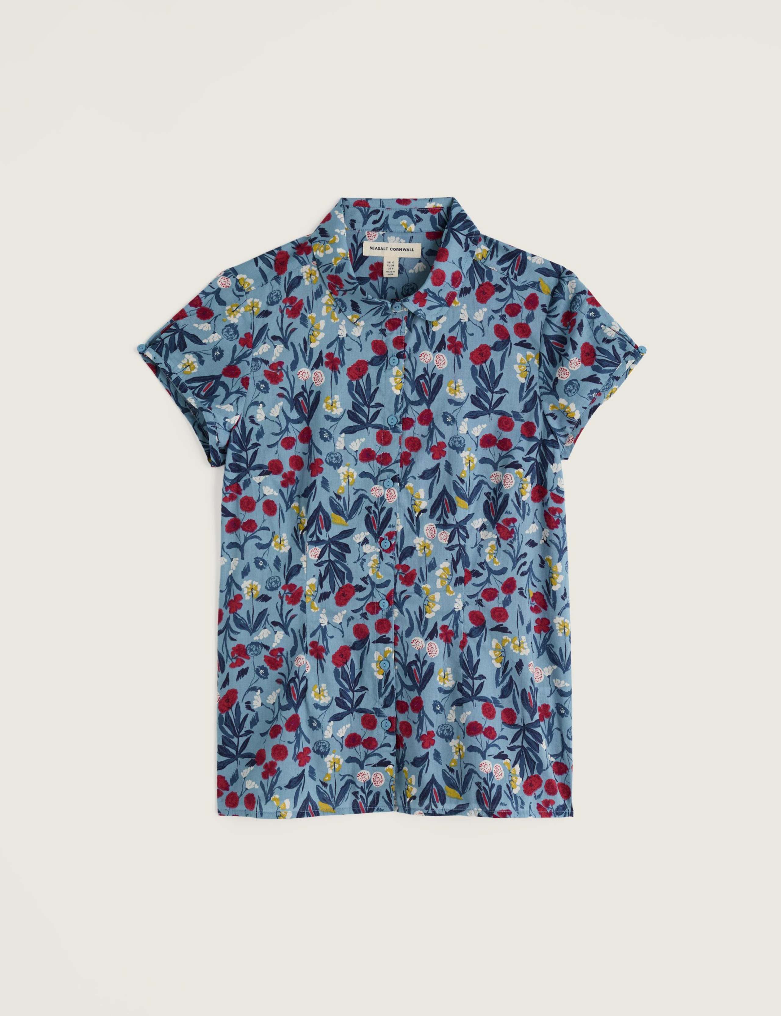 Pure Cotton Floral Collared Shirt 2 of 5