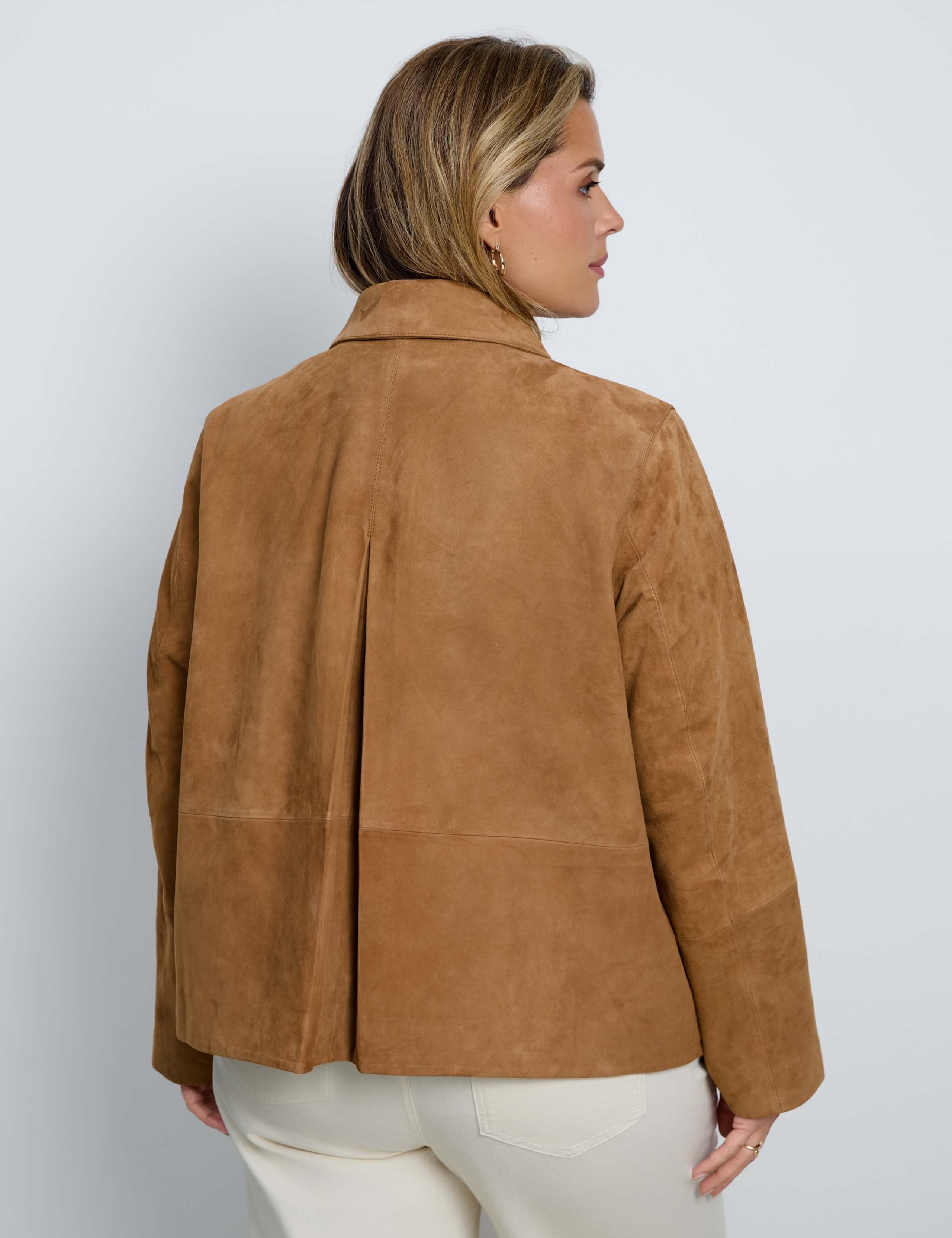 Suede Collared Biker Jacket 3 of 7