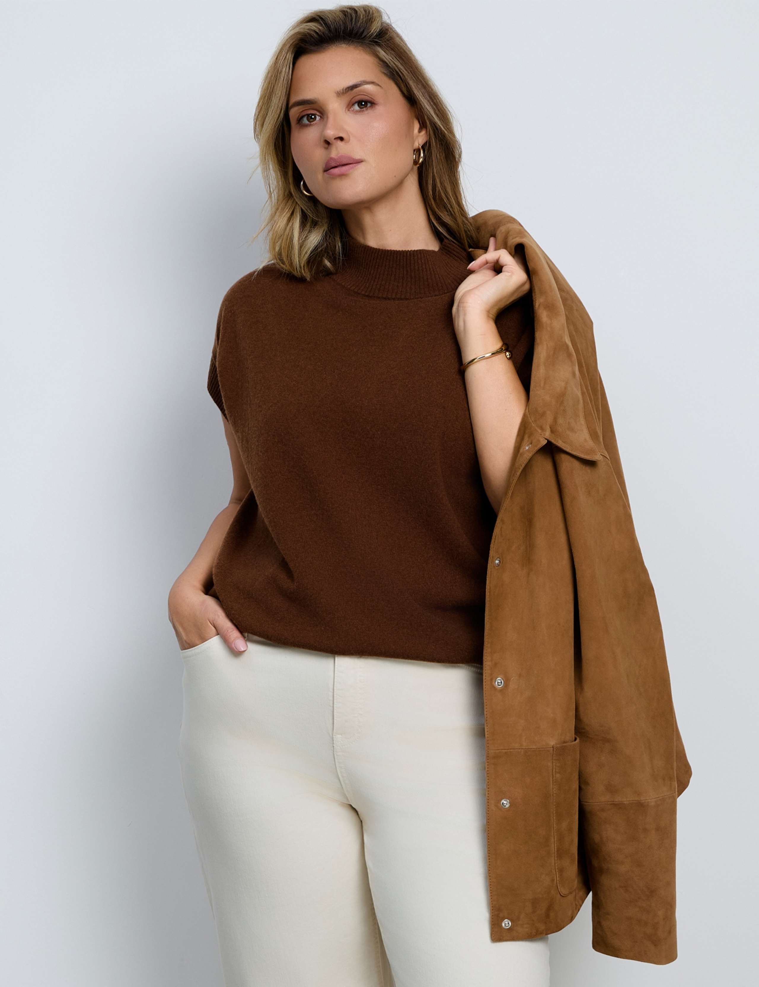 Suede Collared Biker Jacket 7 of 7