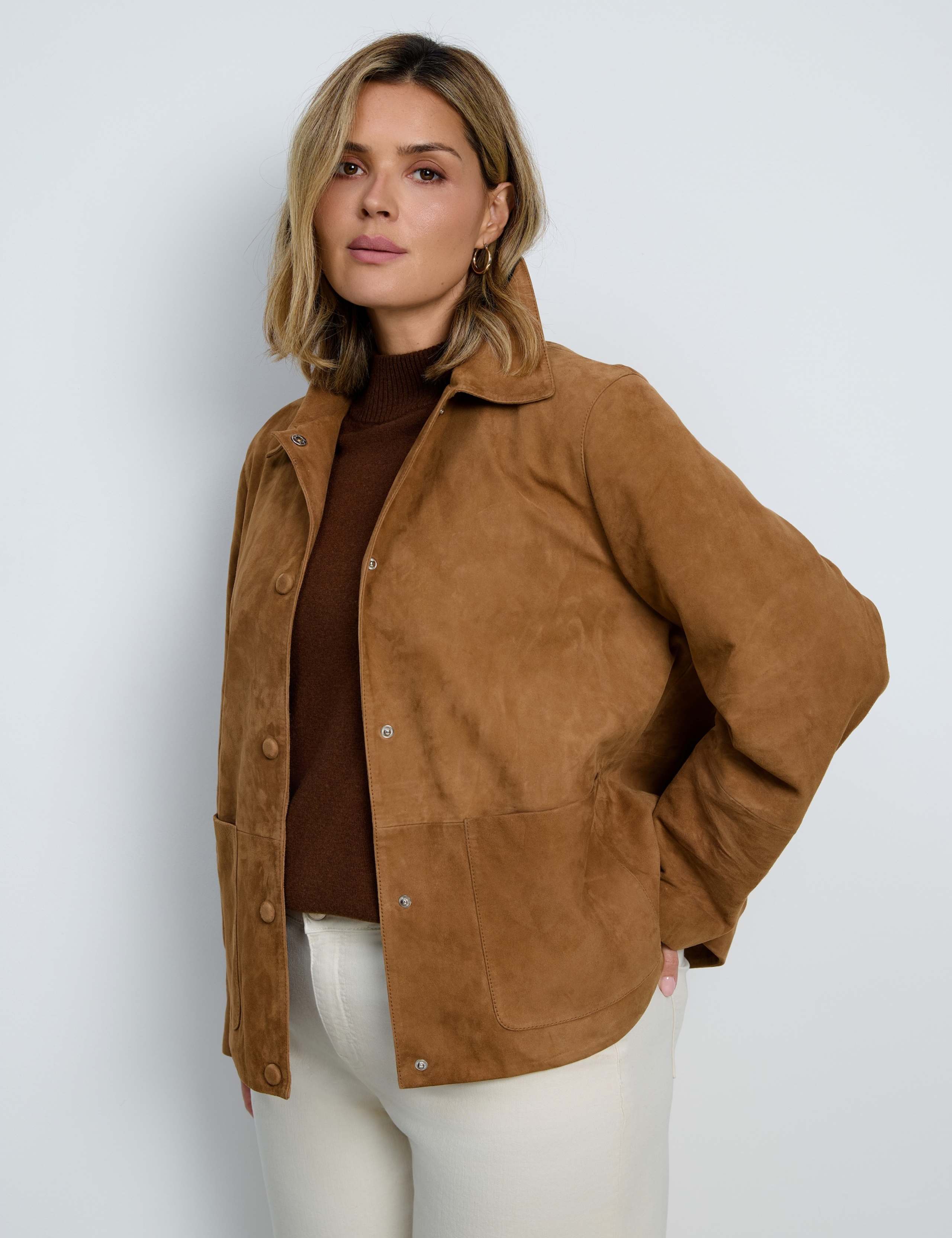 Suede Collared Biker Jacket 8 of 13