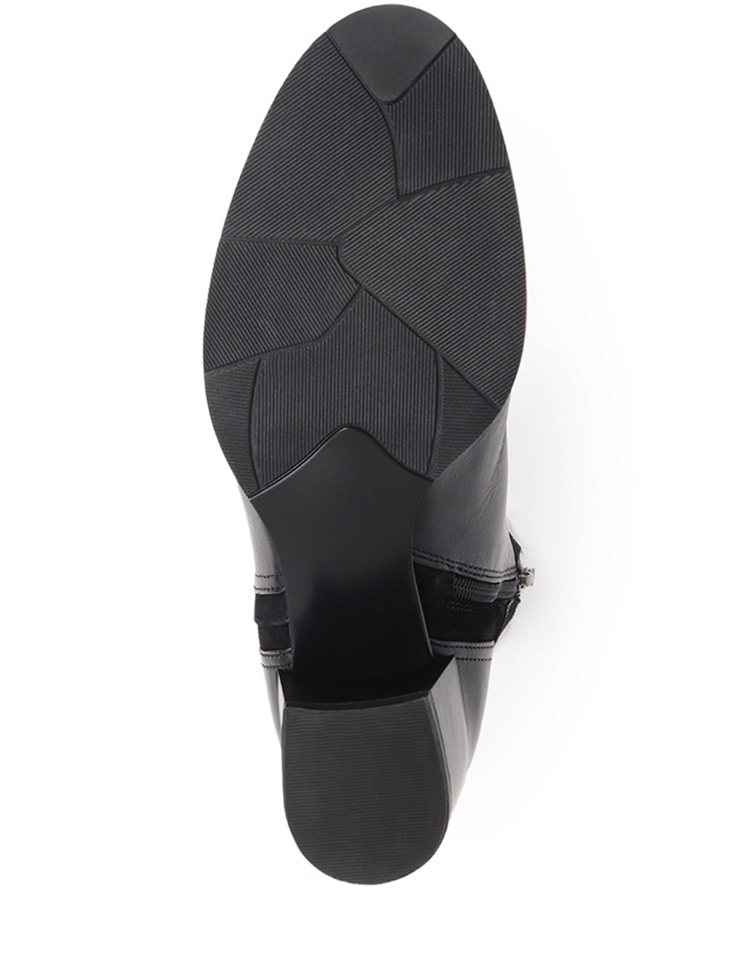 Leather Buckle Block Heel Ankle Boots 7 of 7