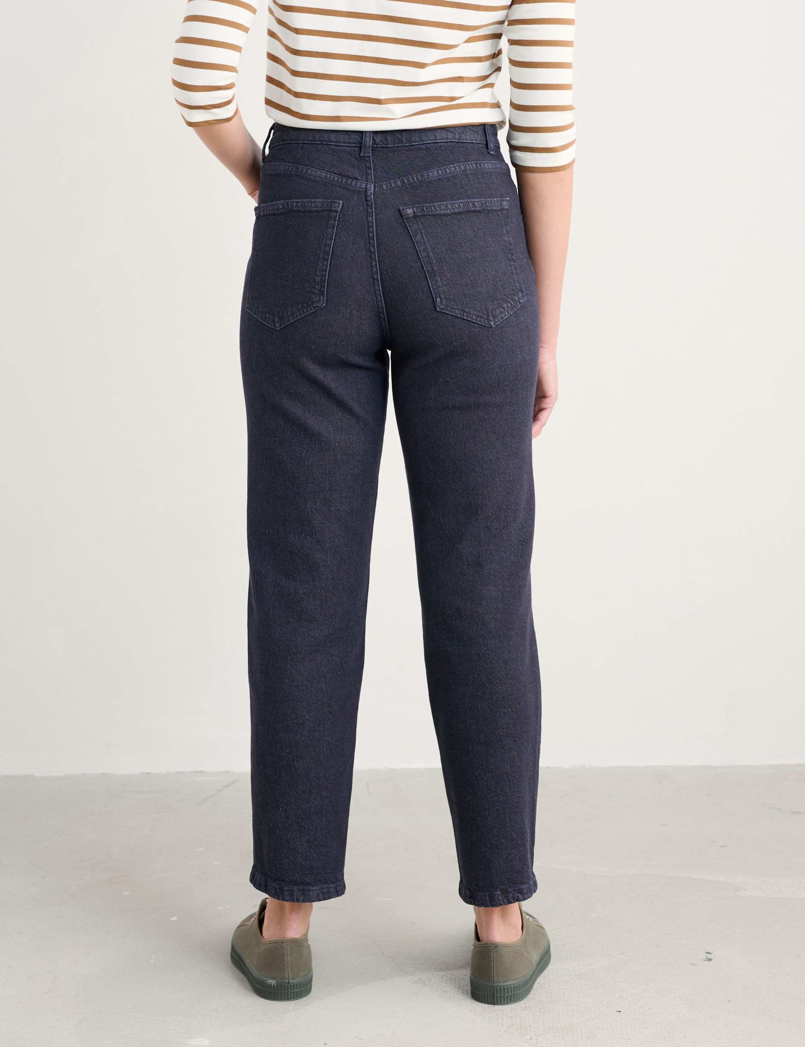 Mid Rise Straight Leg Ankle Grazer Jeans 4 of 5