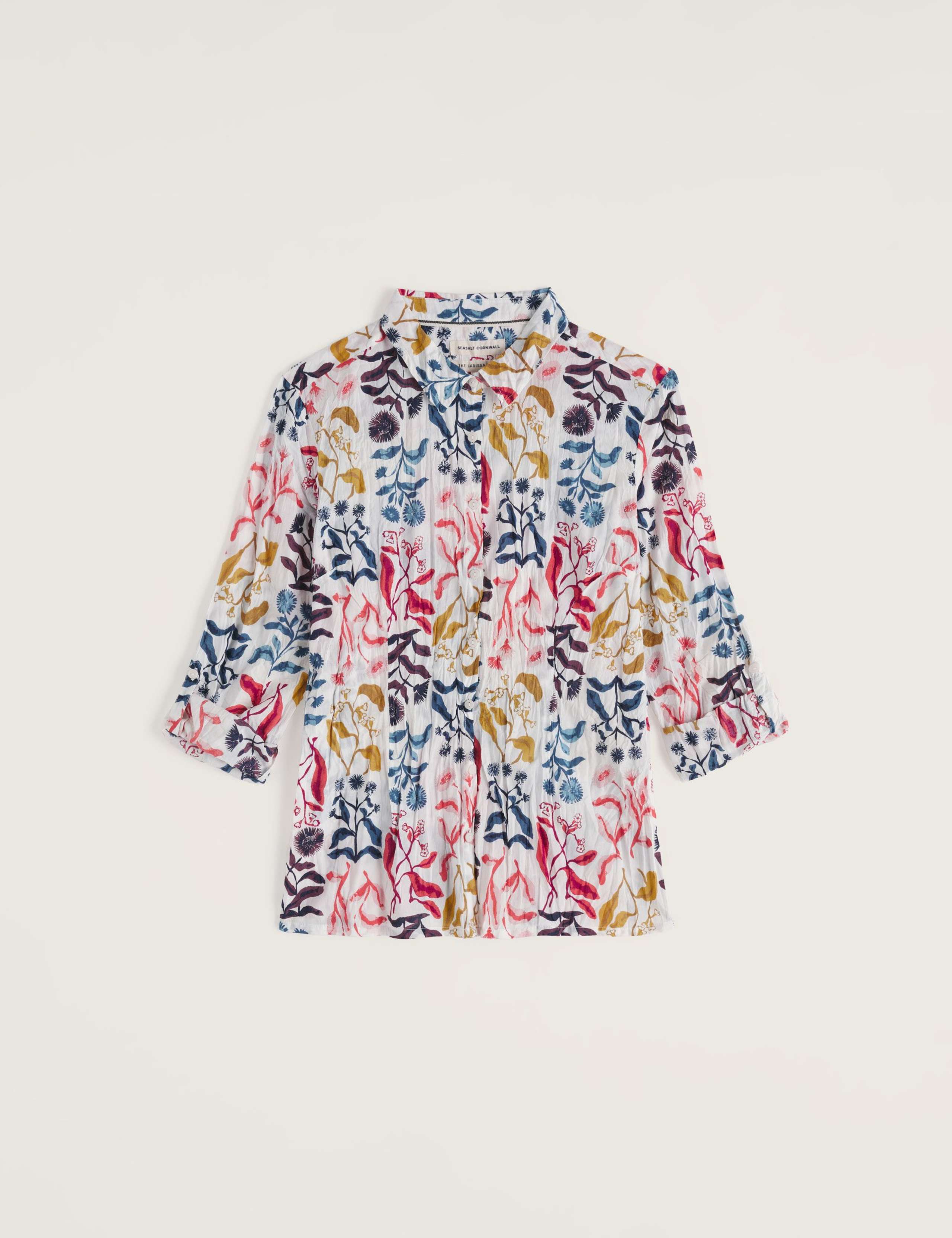 Pure Cotton Floral Collared Shirt 2 of 5