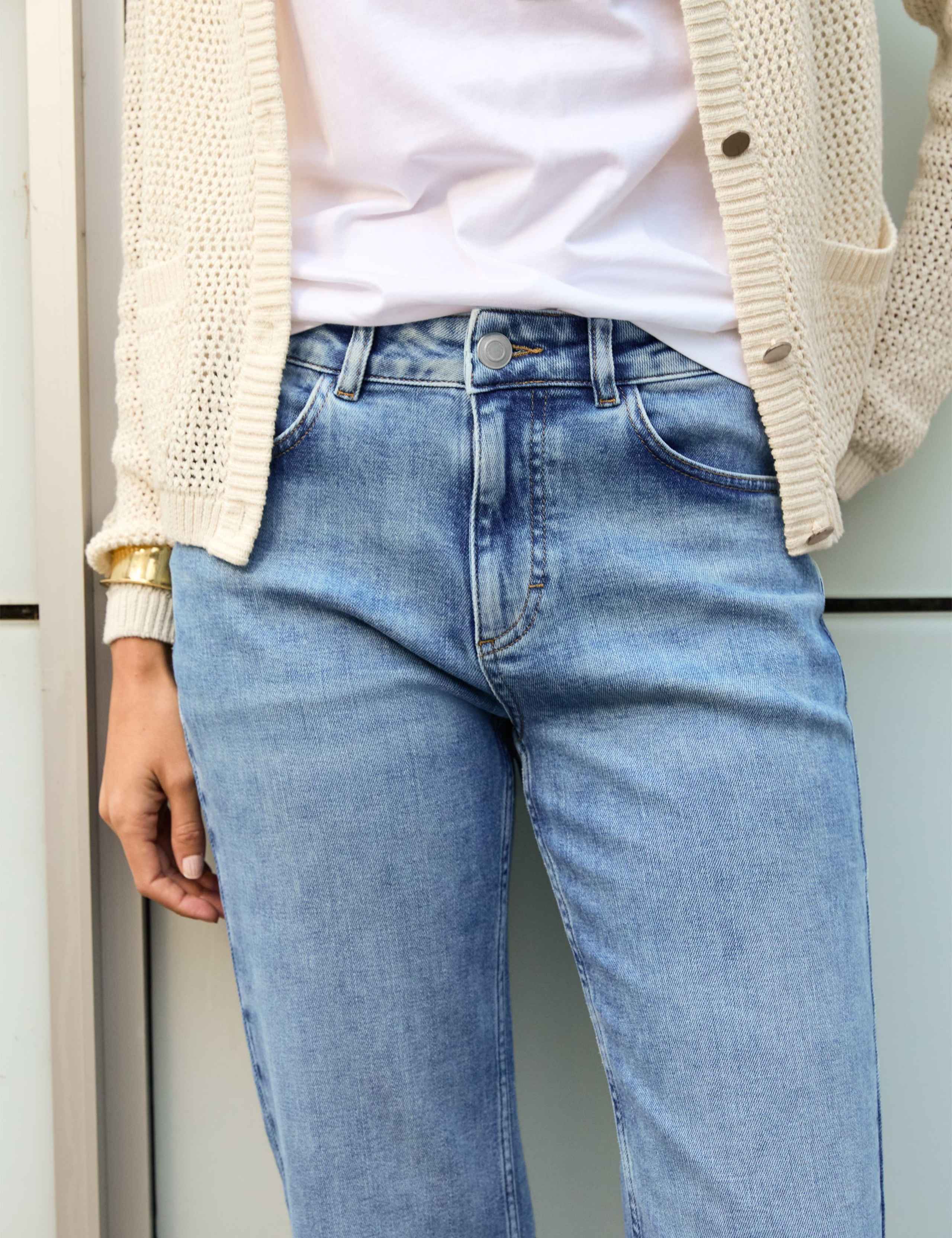 High Waisted Straight Leg Jeans 2 of 4