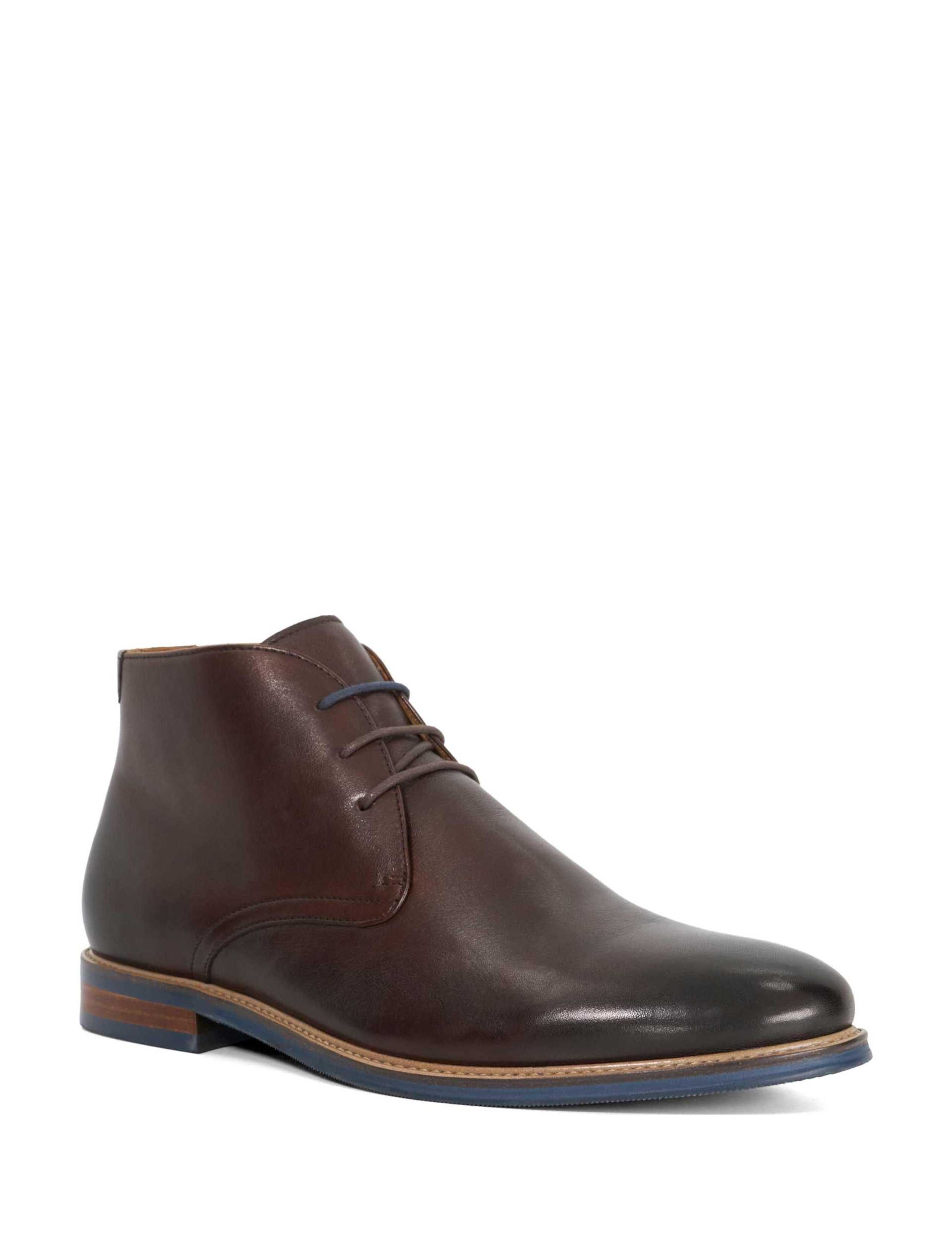 Leather Contrast Sole Chukka Boots 3 of 4