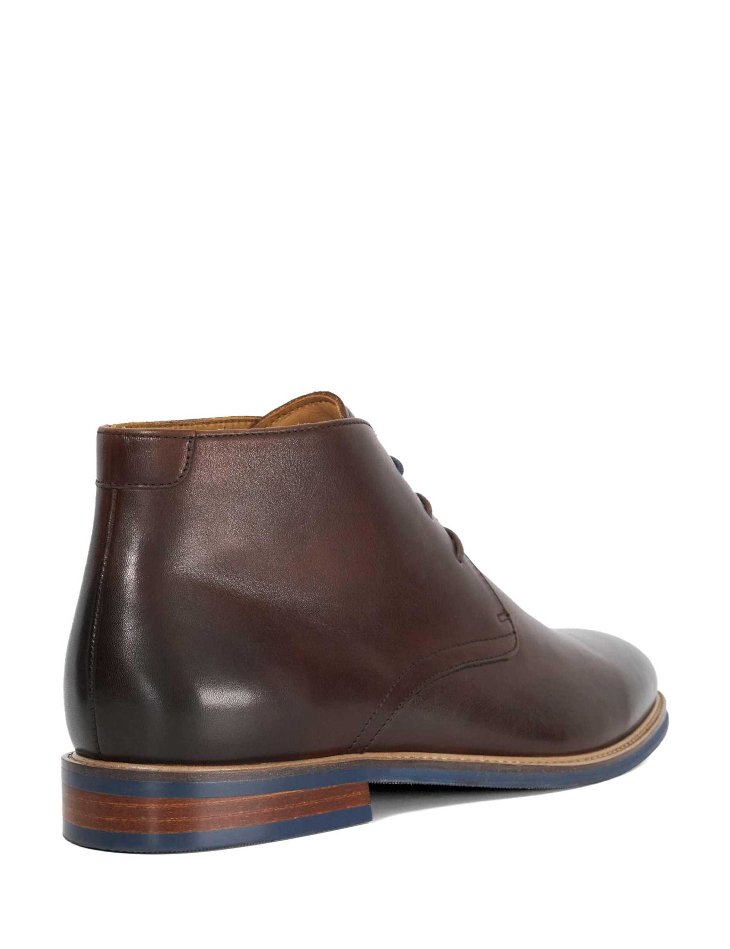 Leather Contrast Sole Chukka Boots 4 of 5