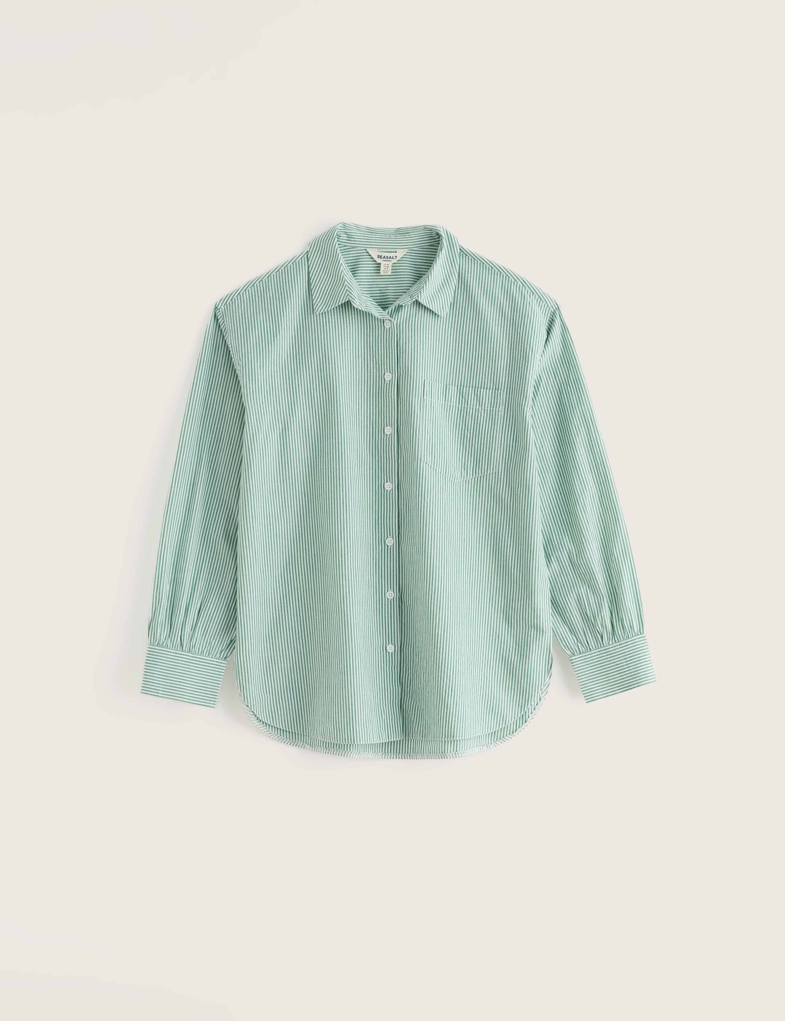 Pure Cotton Striped Relaxed Longline Shirt 2 of 5