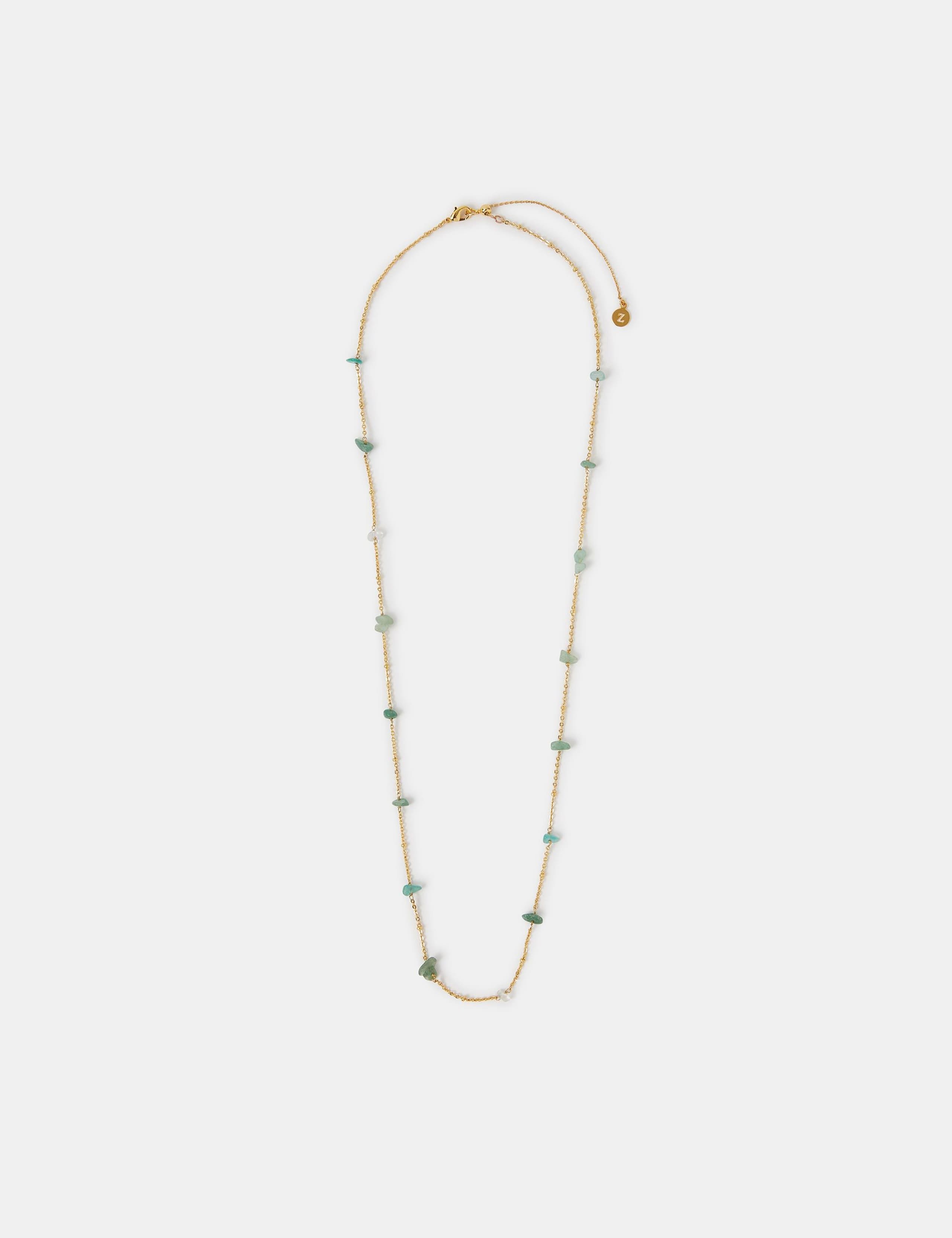 14ct Gold Plated Long Beaded Necklace 2 of 3