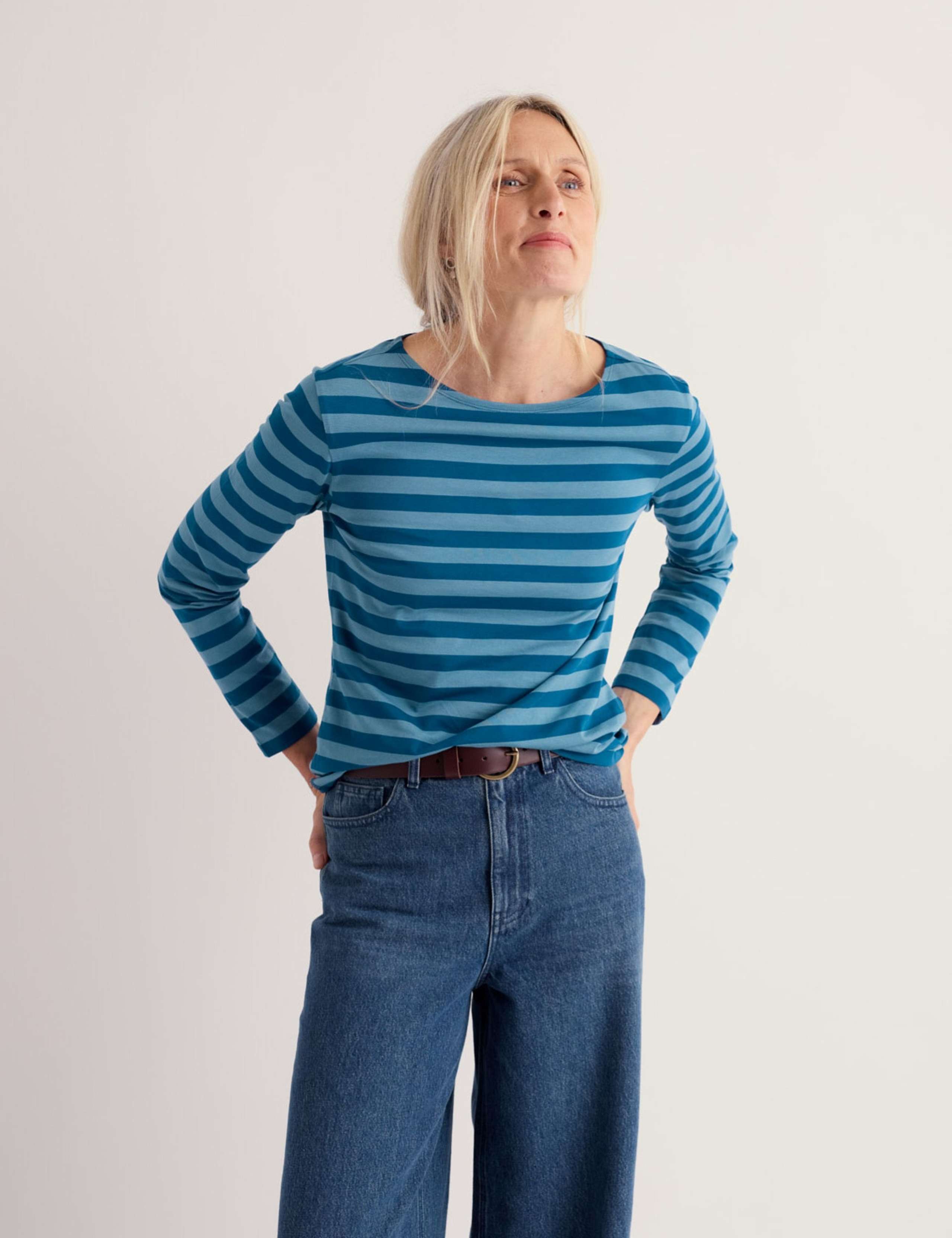 Pure Cotton Striped Top 4 of 5