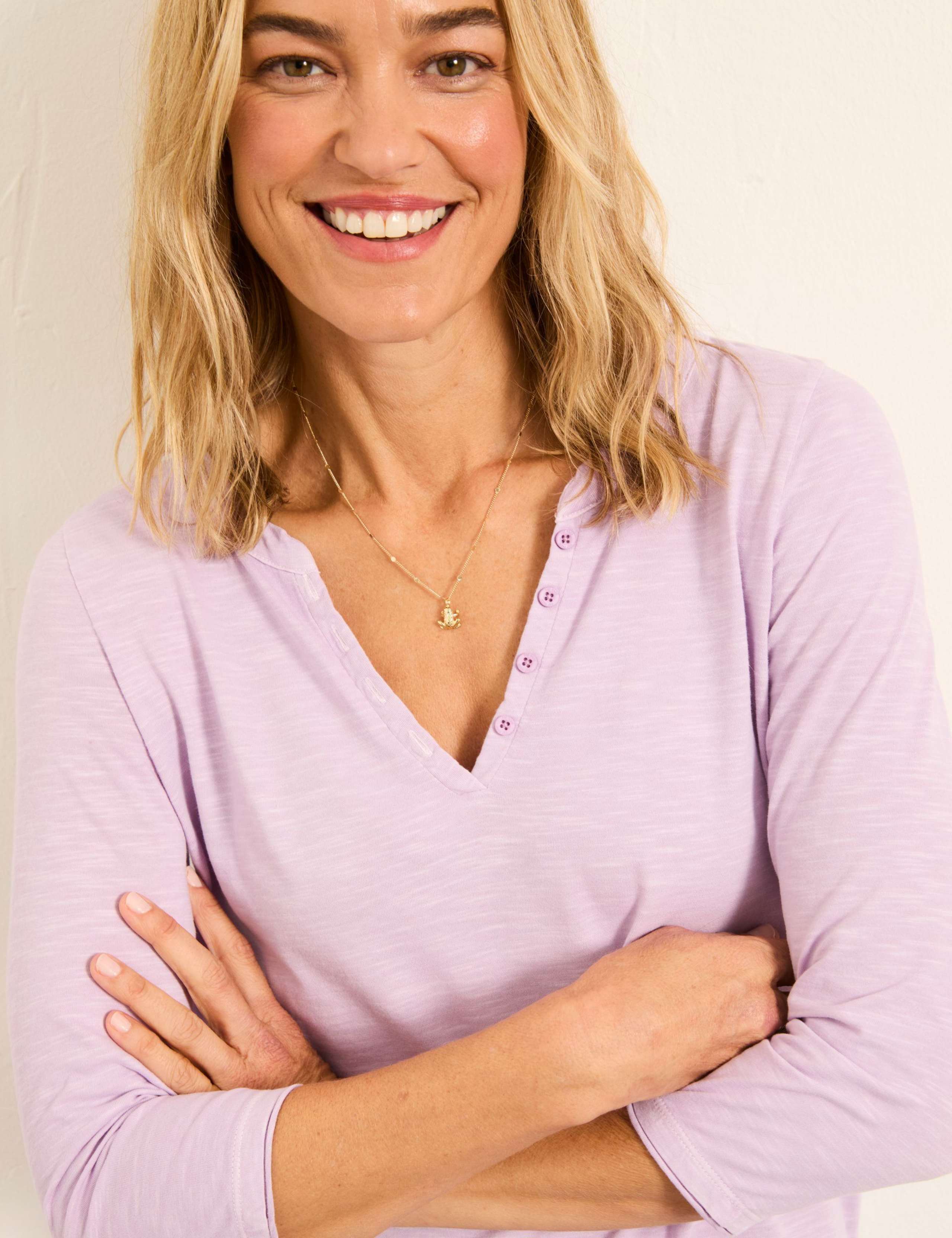 Pure Cotton V-Neck Top 3 of 5