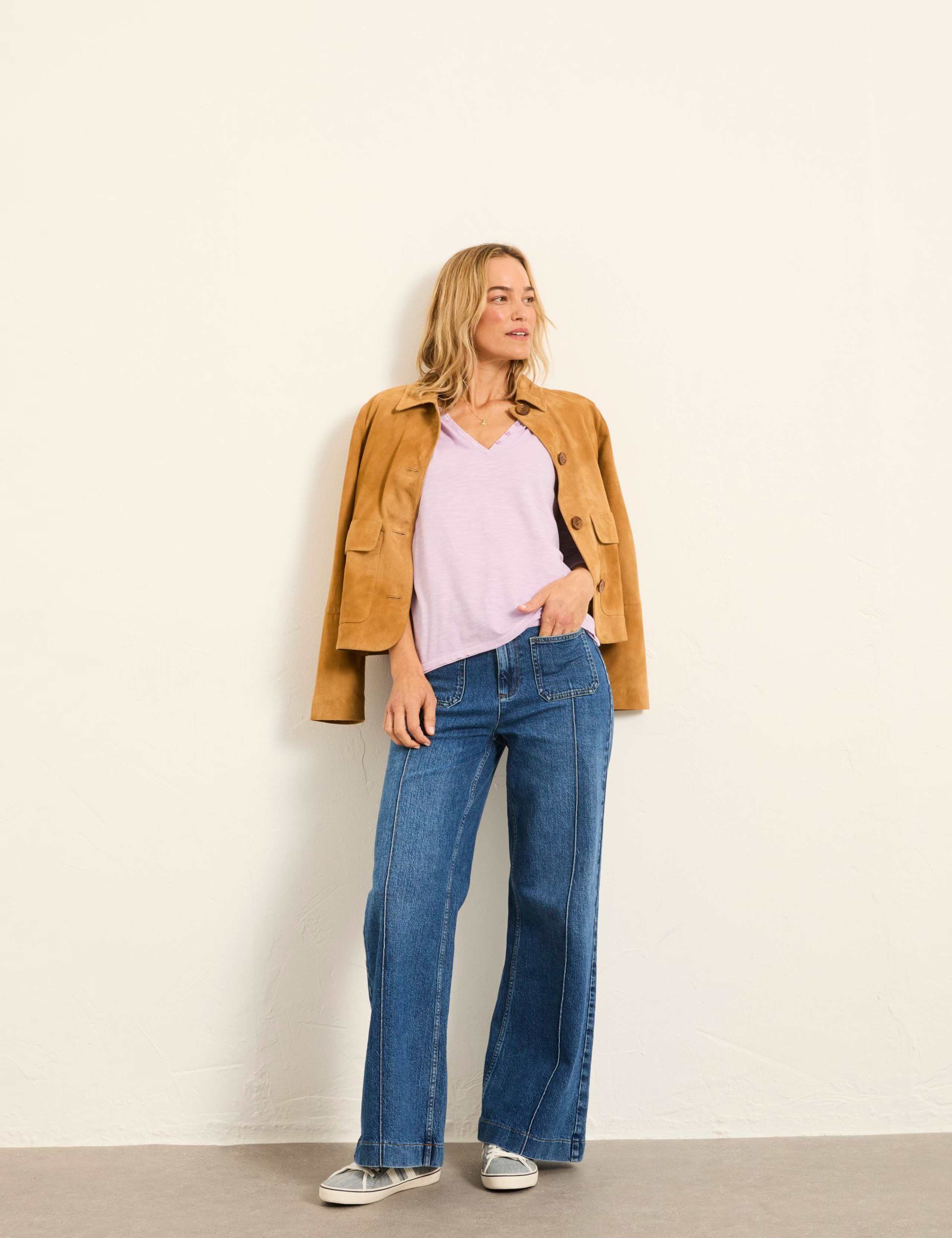 Pure Cotton V-Neck Top 4 of 5