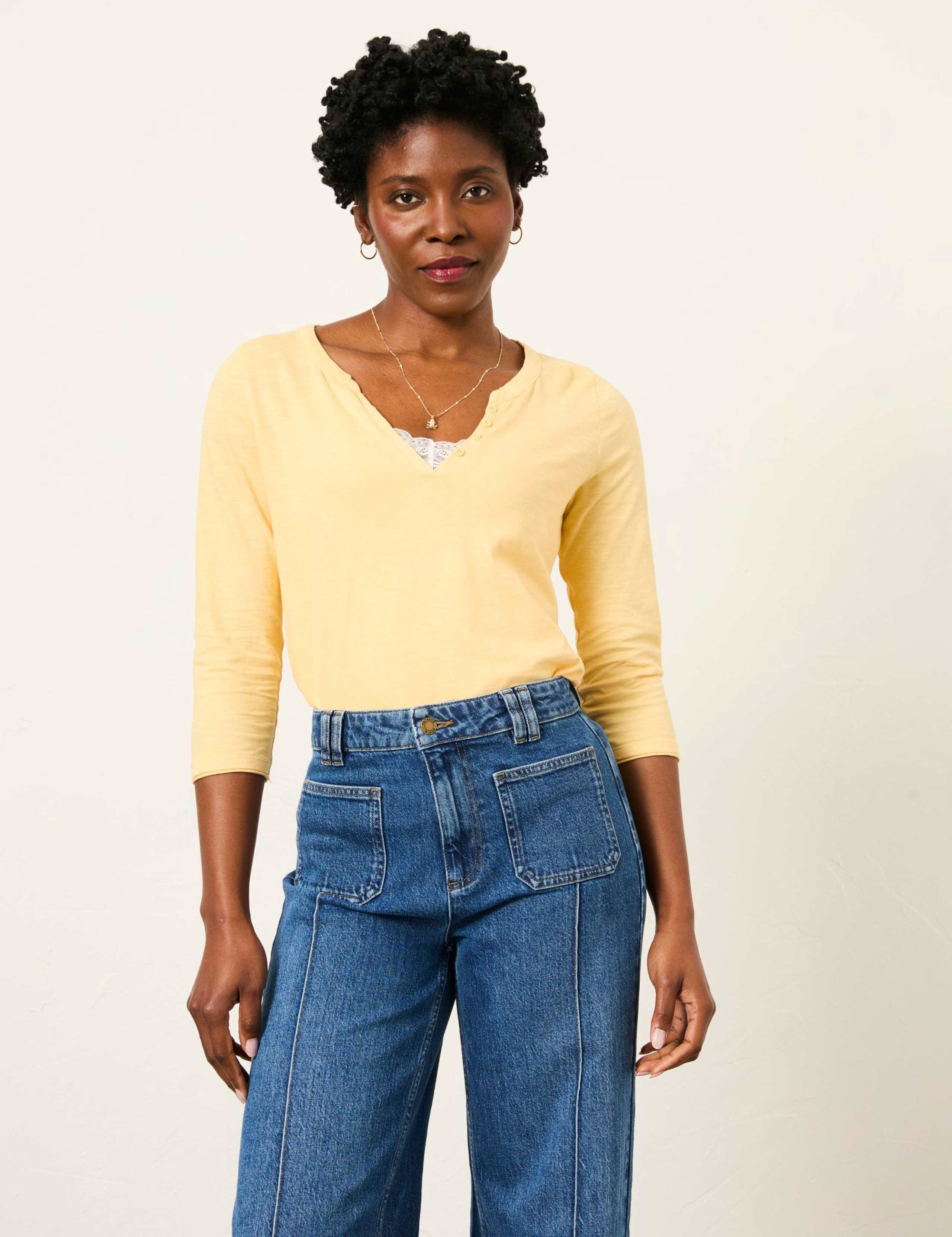 Pure Cotton V-Neck Top 5 of 5