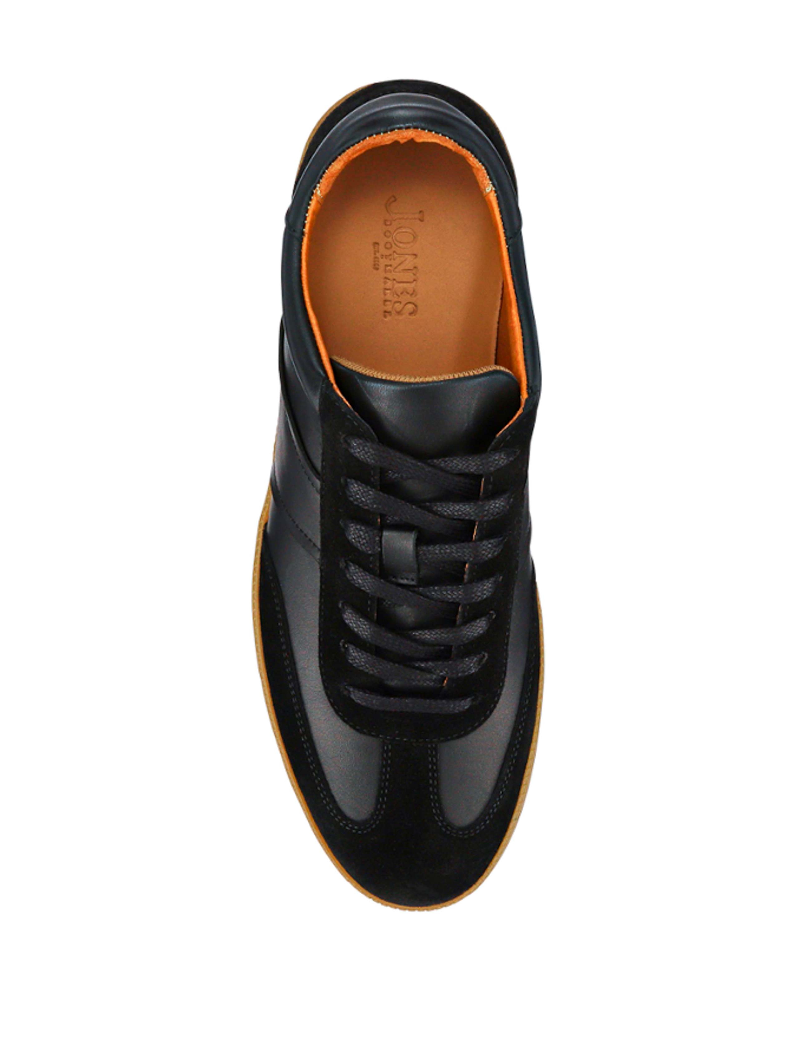 Leather Mixed Texture Lace Up Trainers 4 of 7