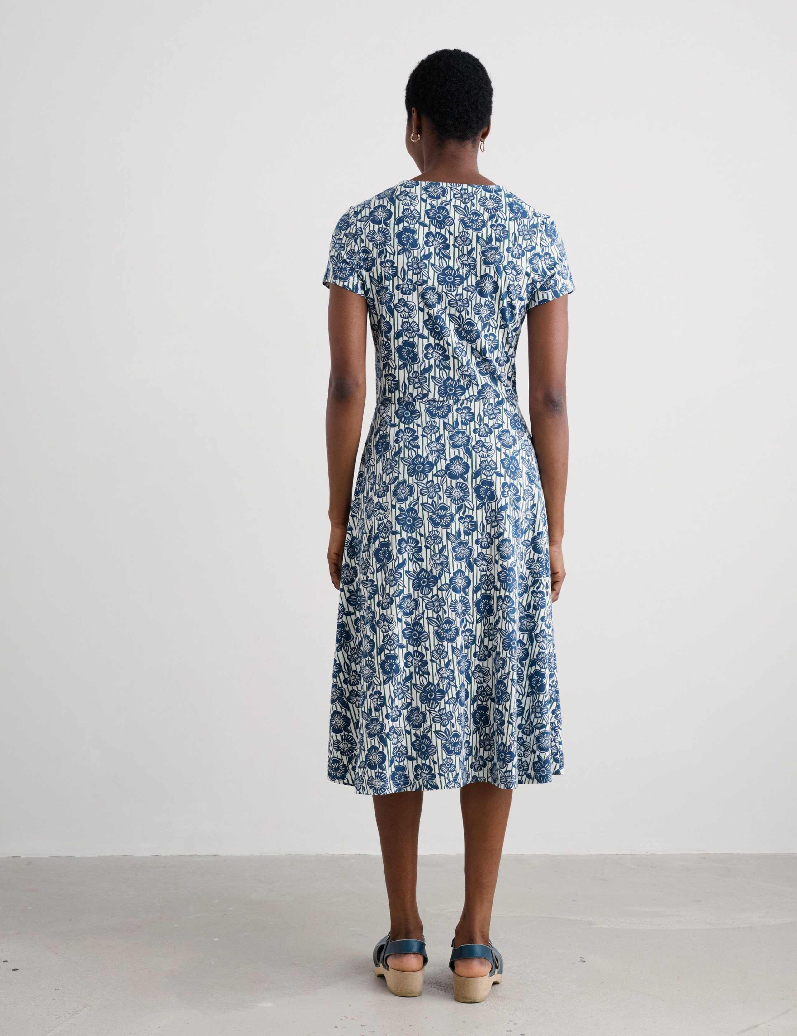 Cotton Rich Floral Skater Dress 3 of 5