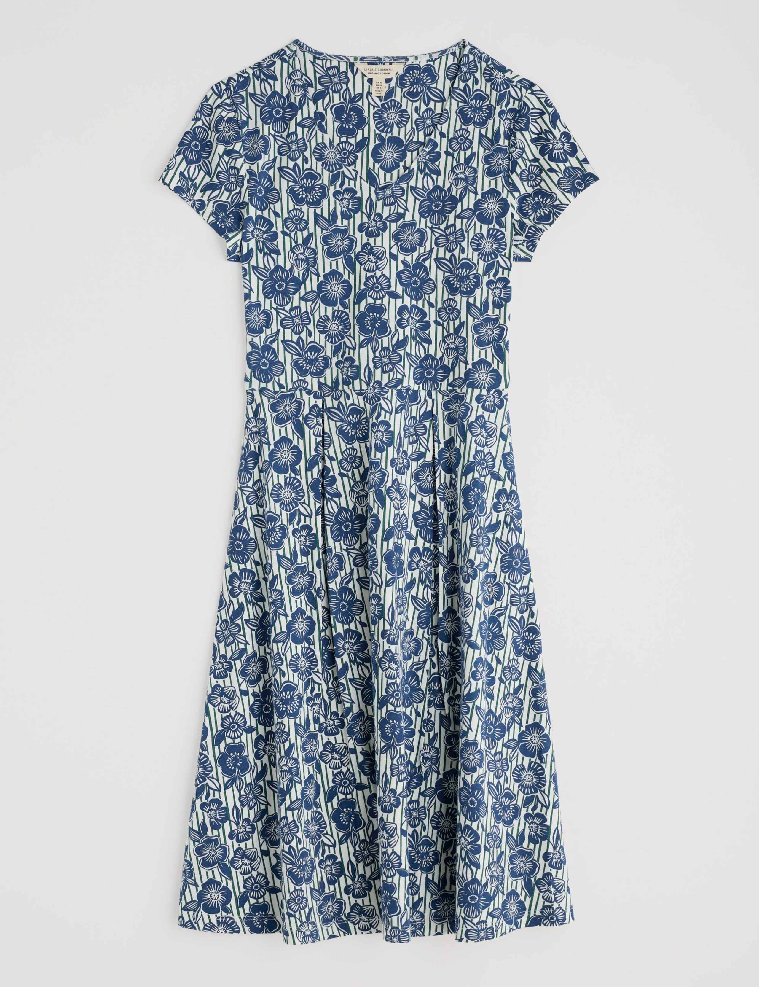 Cotton Rich Floral Skater Dress 2 of 5