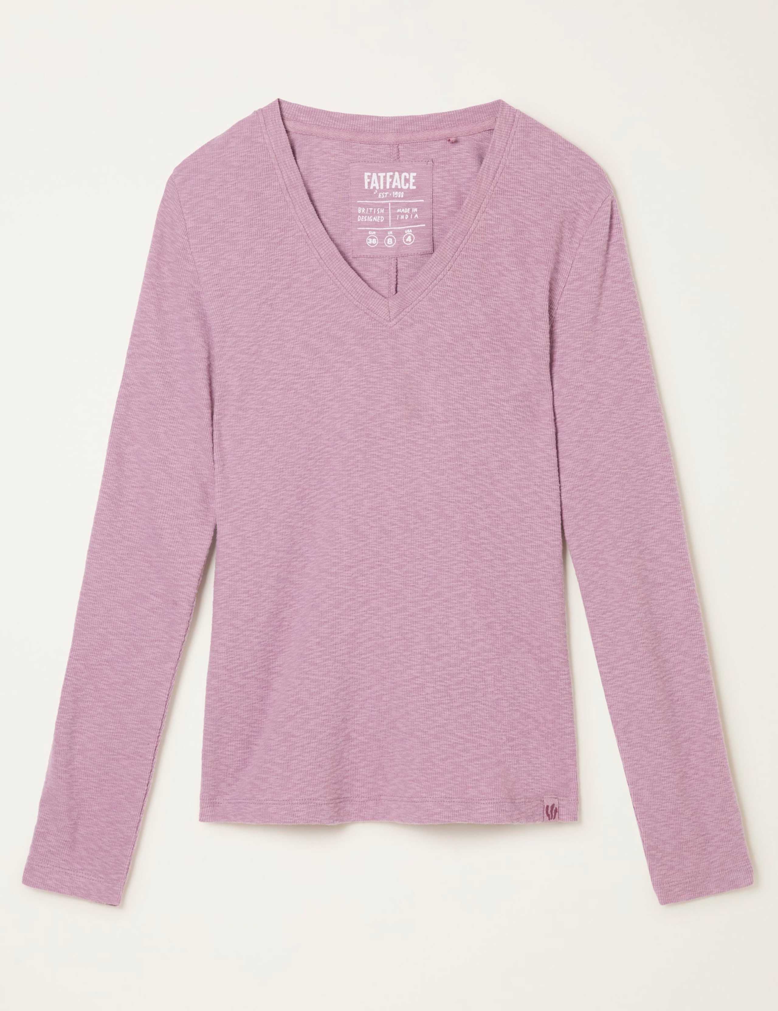 Cotton Rich V-Neck Top 2 of 6