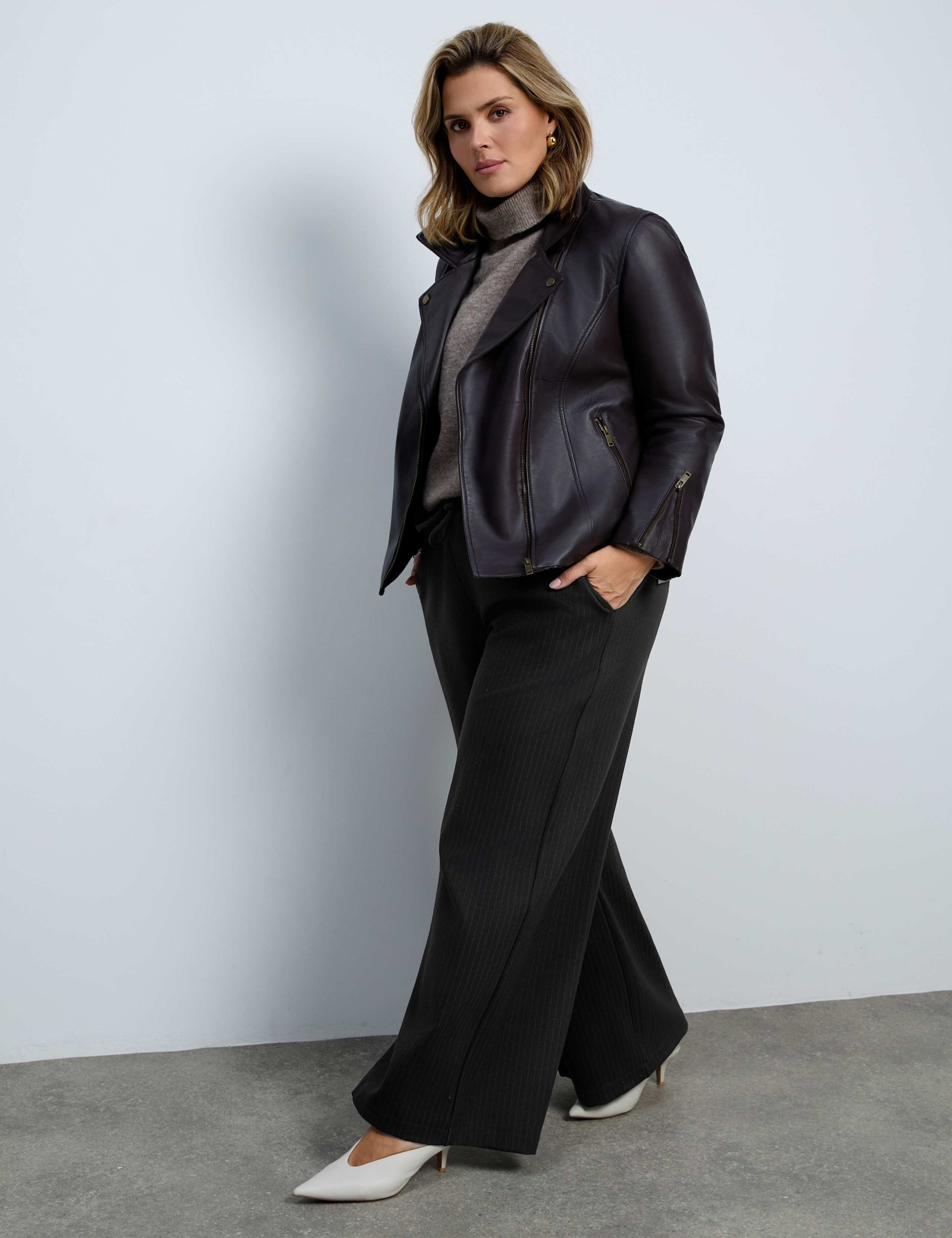 Leather Biker Jacket 3 of 4