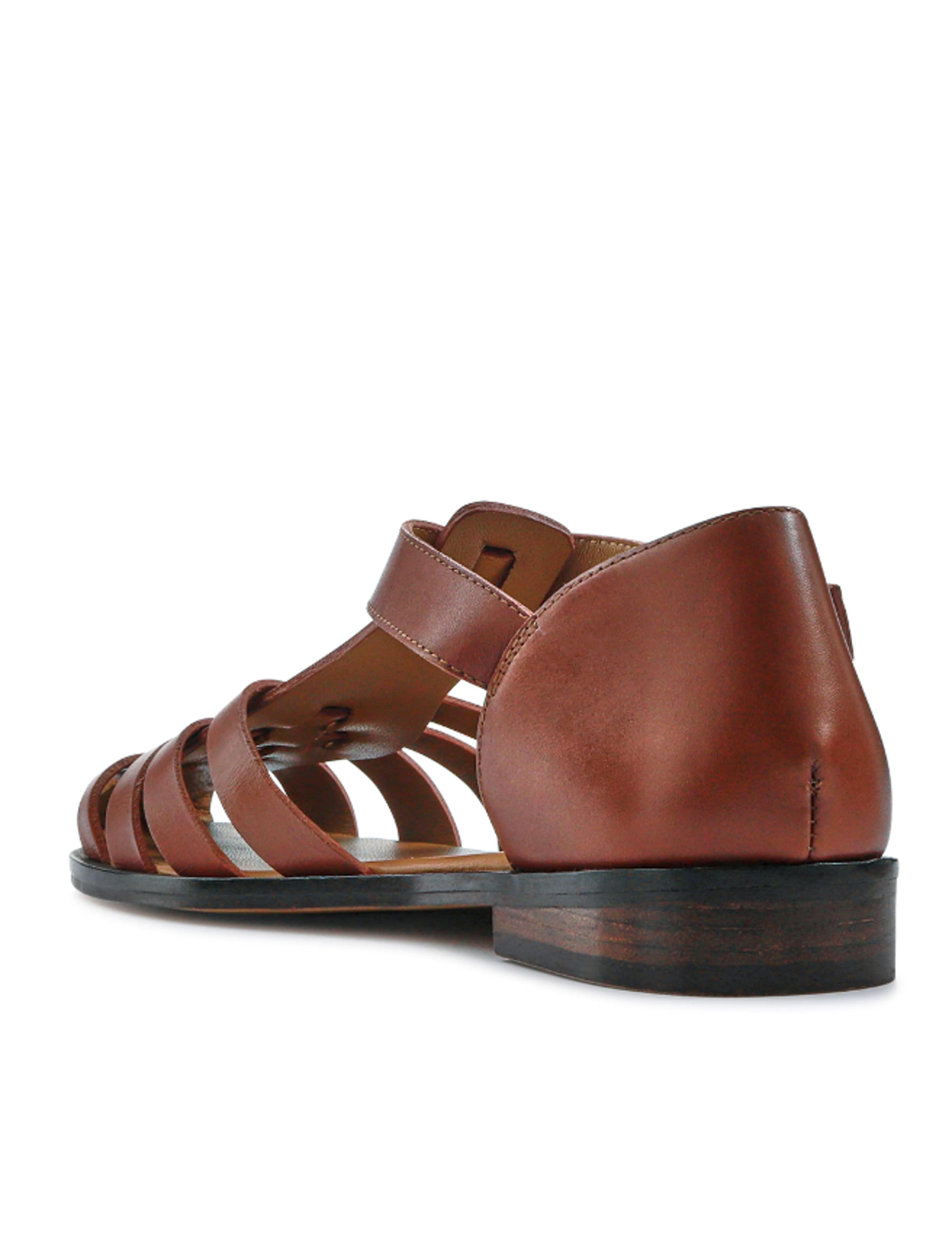 Leather T-Bar Block Heel Fisherman Sandals 6 of 7