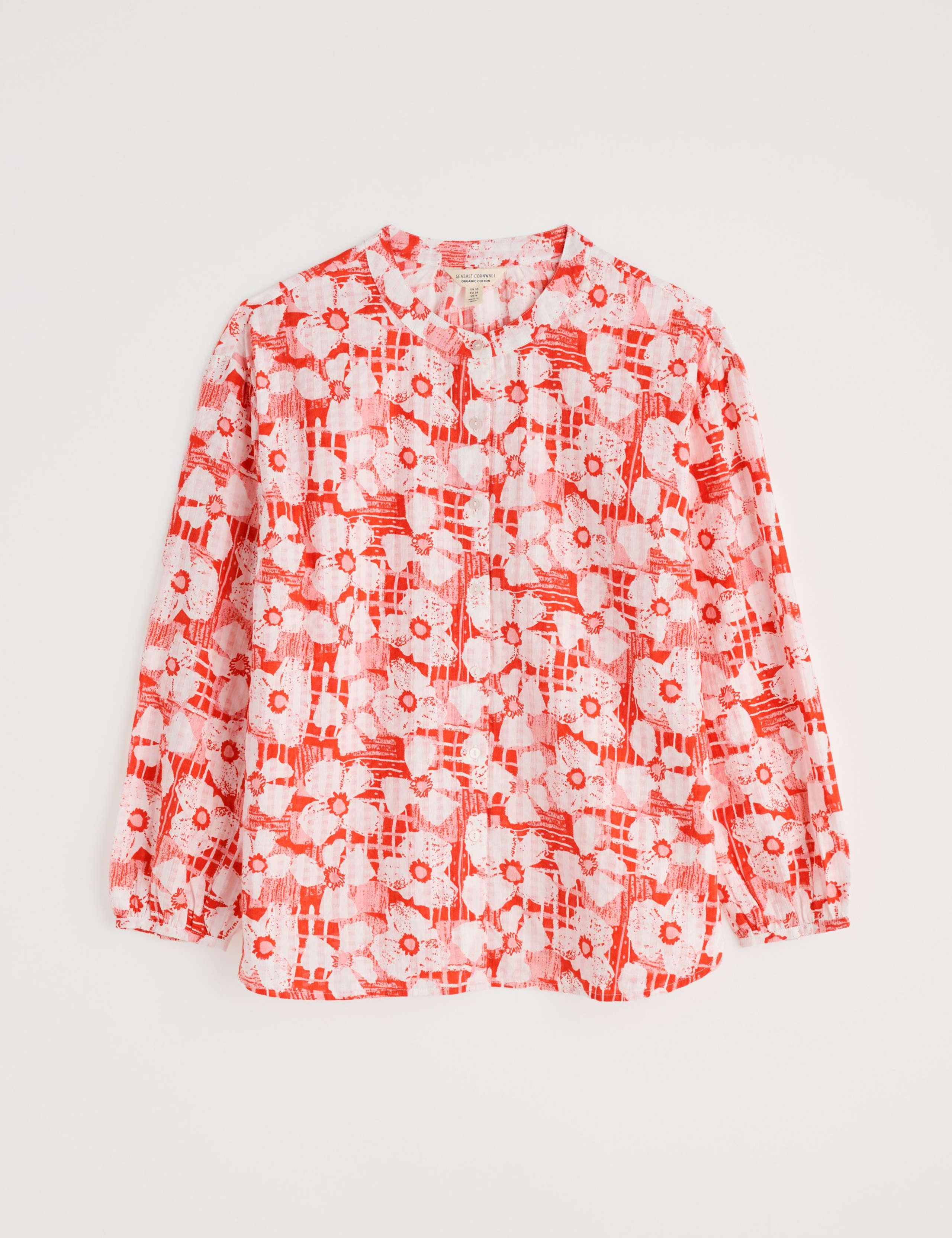 Pure Cotton Floral Round Neck Shirt 2 of 5