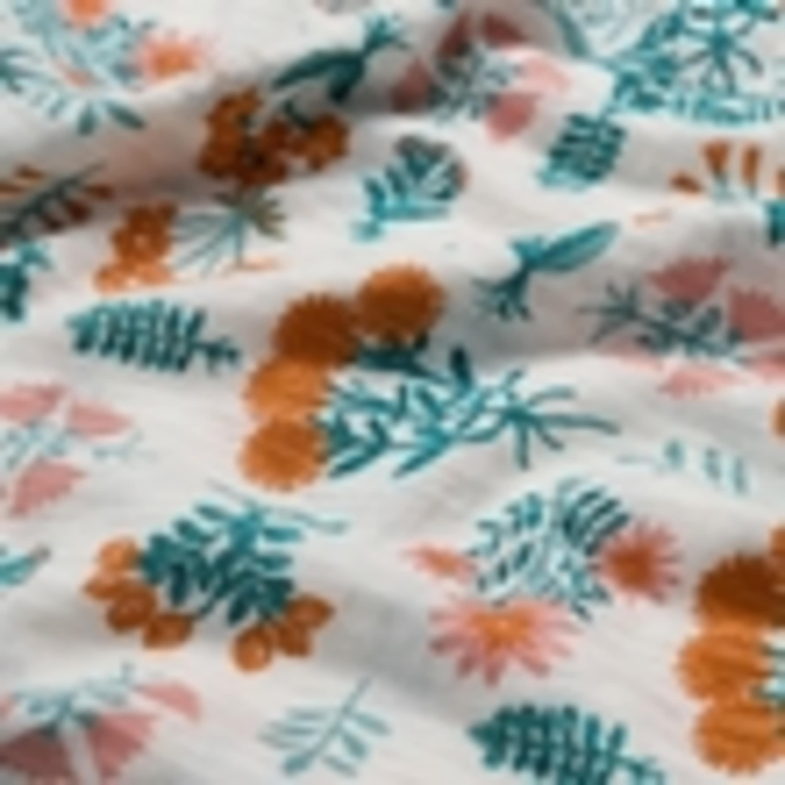 Pure Cotton Floral Collared Top 5 of 5