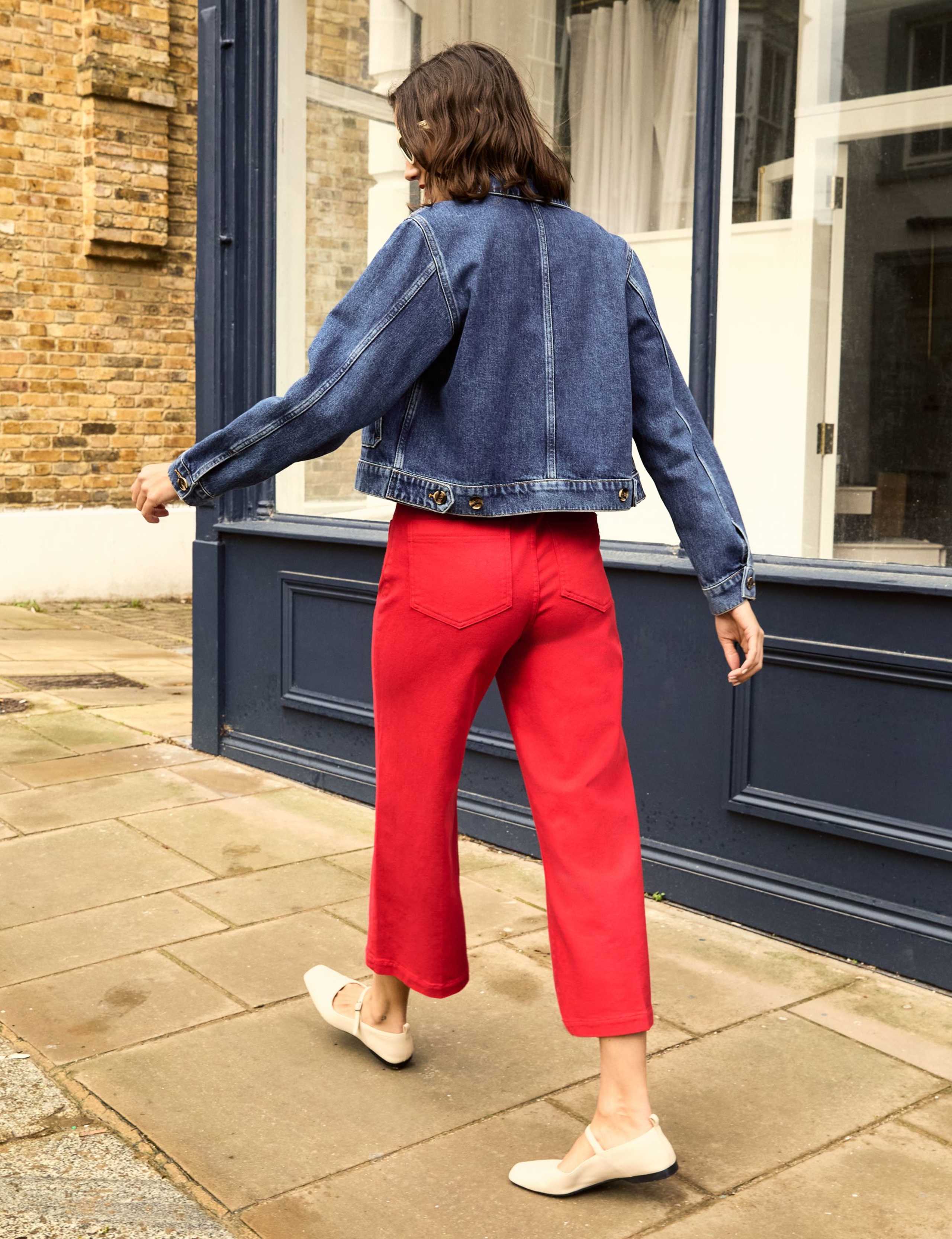 High Waisted Wide Leg Cropped Jeans 3 of 4