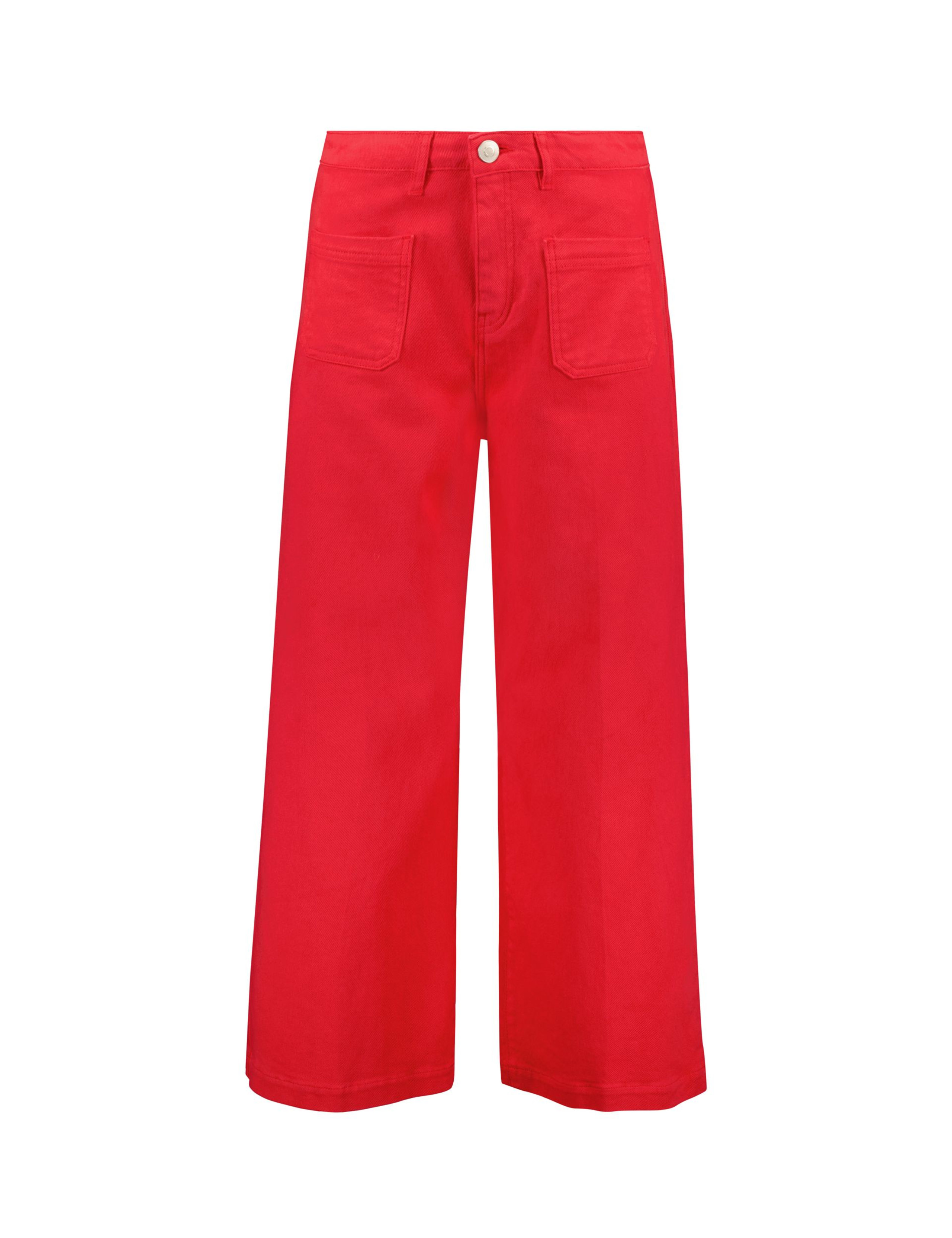 High Waisted Wide Leg Cropped Jeans 2 of 4