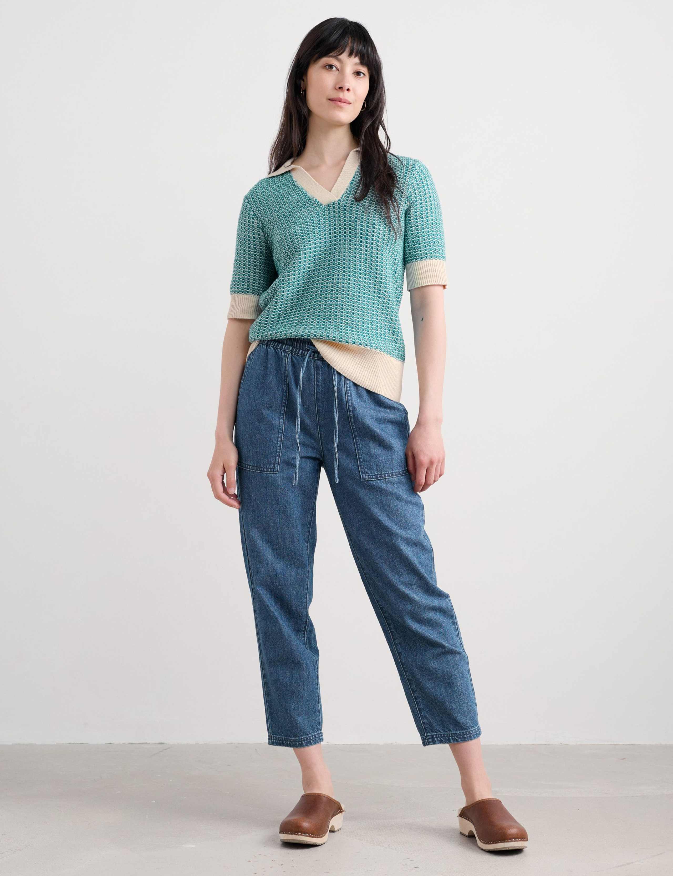 Pure Cotton Knitted Textured Top 1 of 5