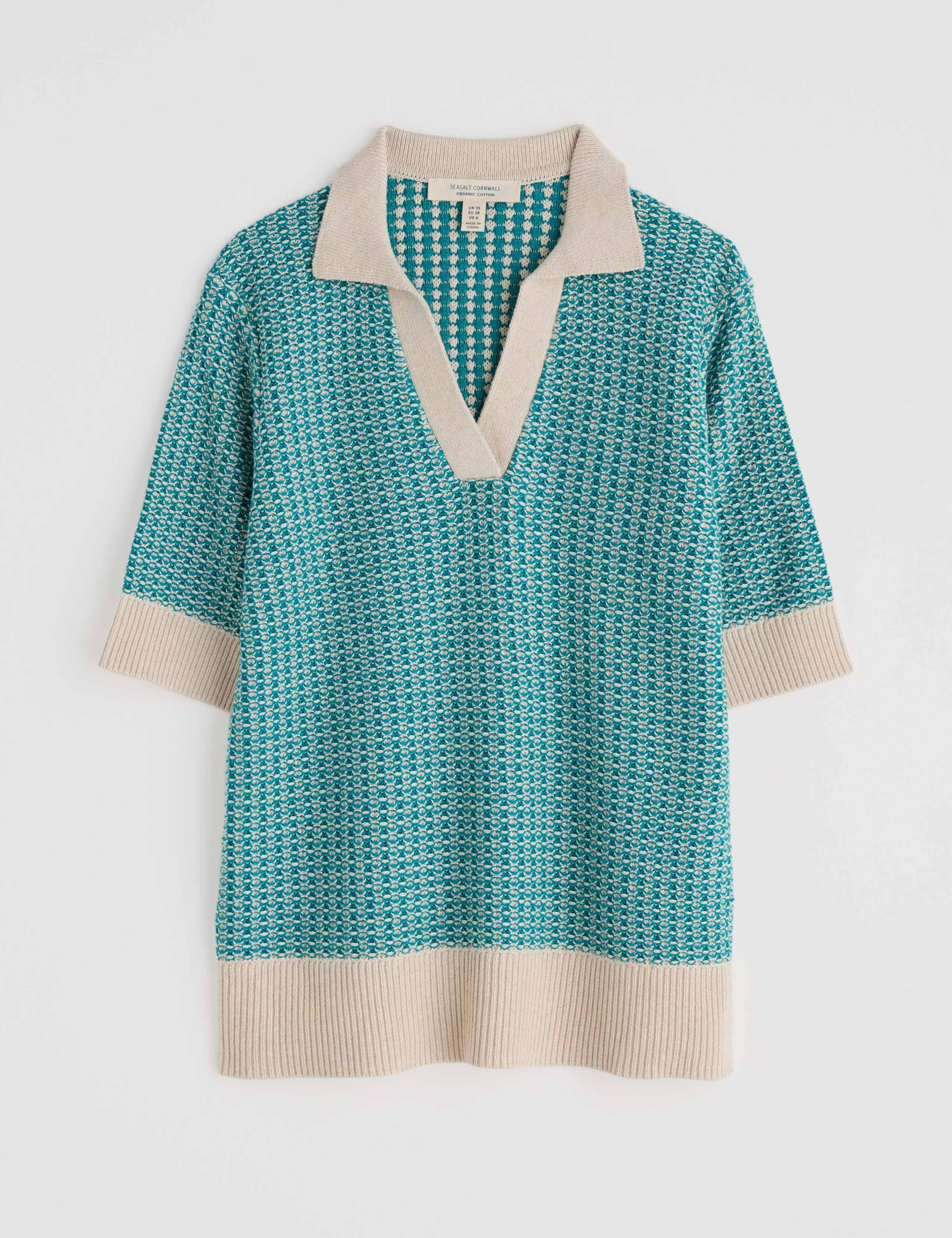 Pure Cotton Knitted Textured Top 2 of 5