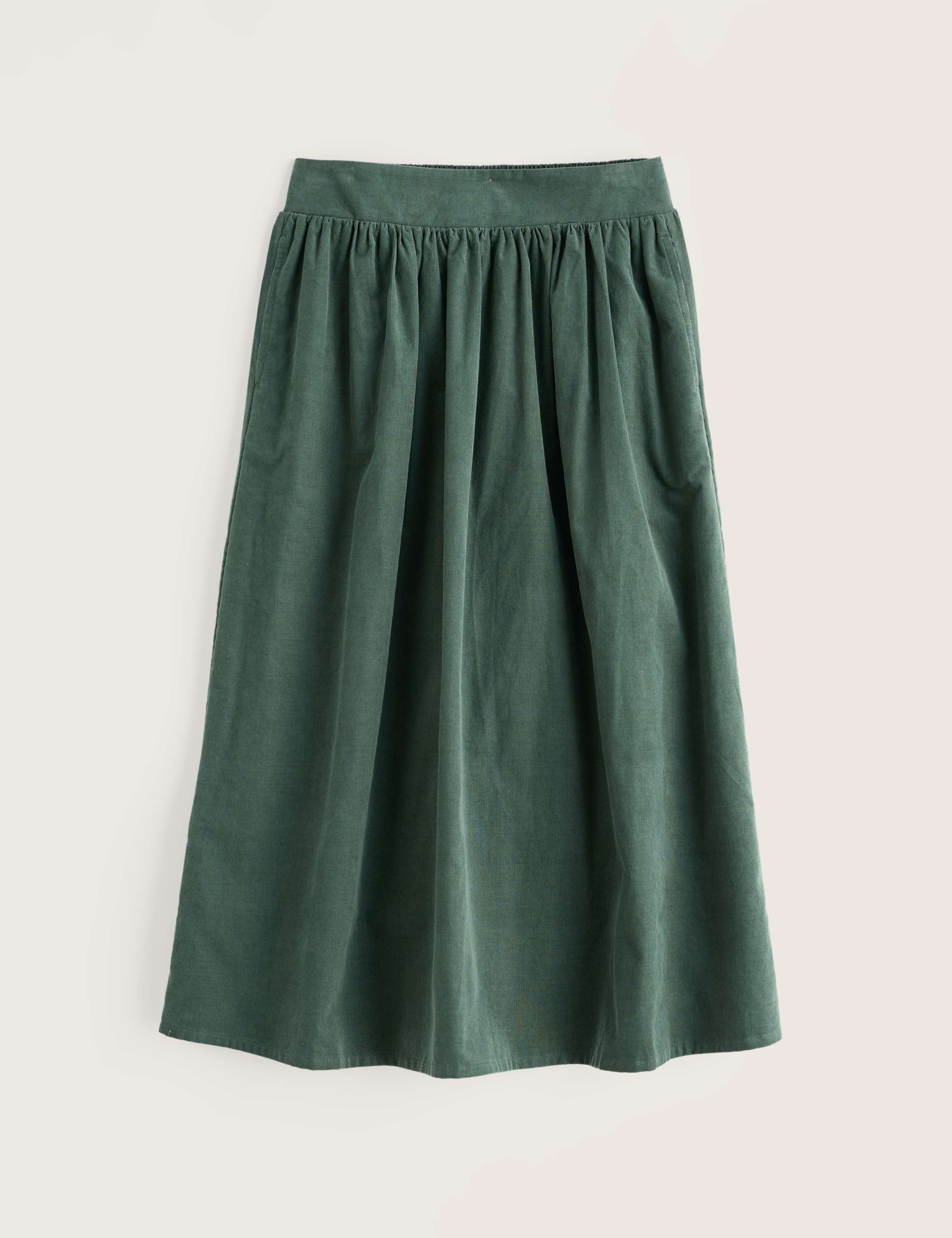 Cord Midi A-Line Skirt 2 of 5