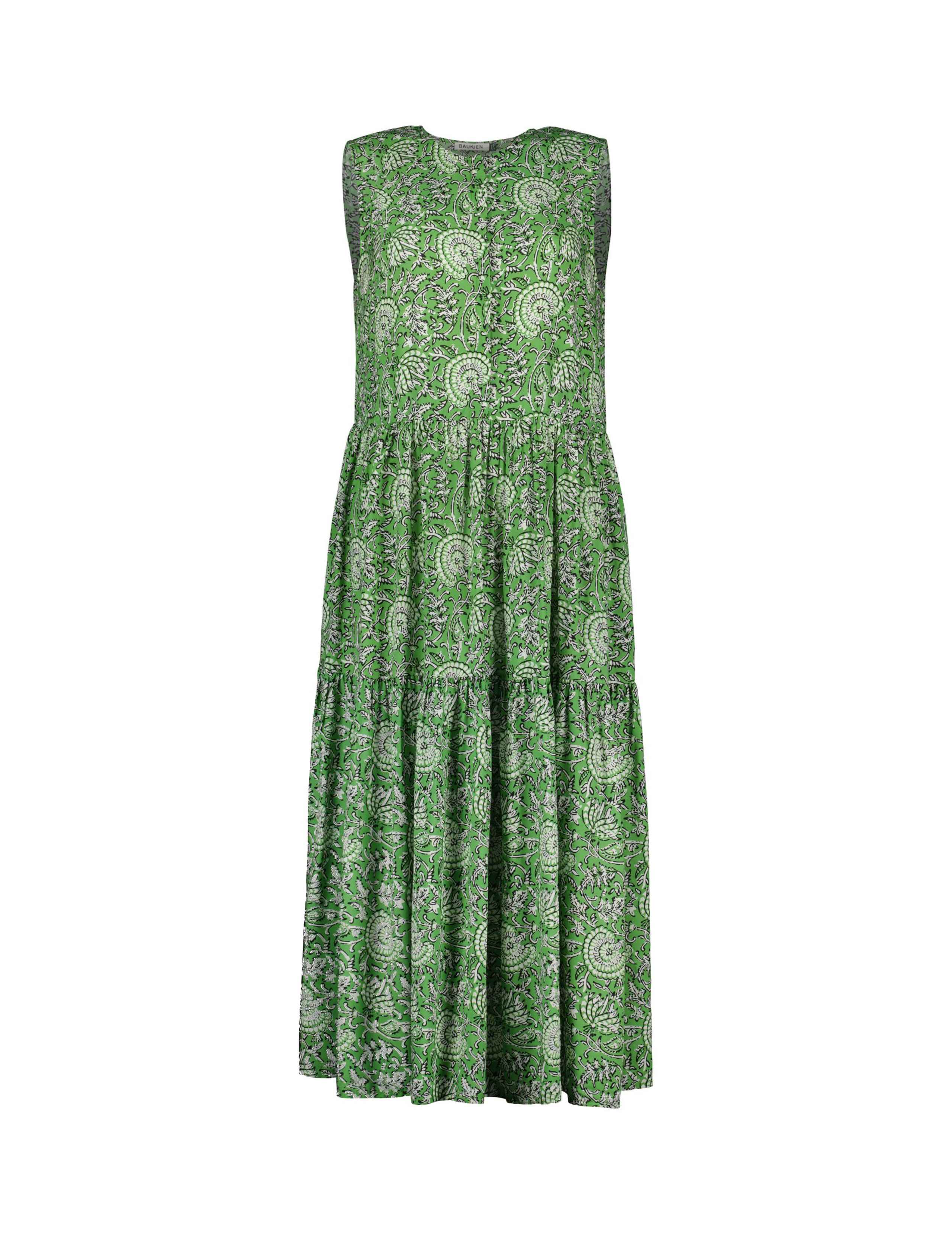 Floral Notch Neck Midi Skater Dress 2 of 4