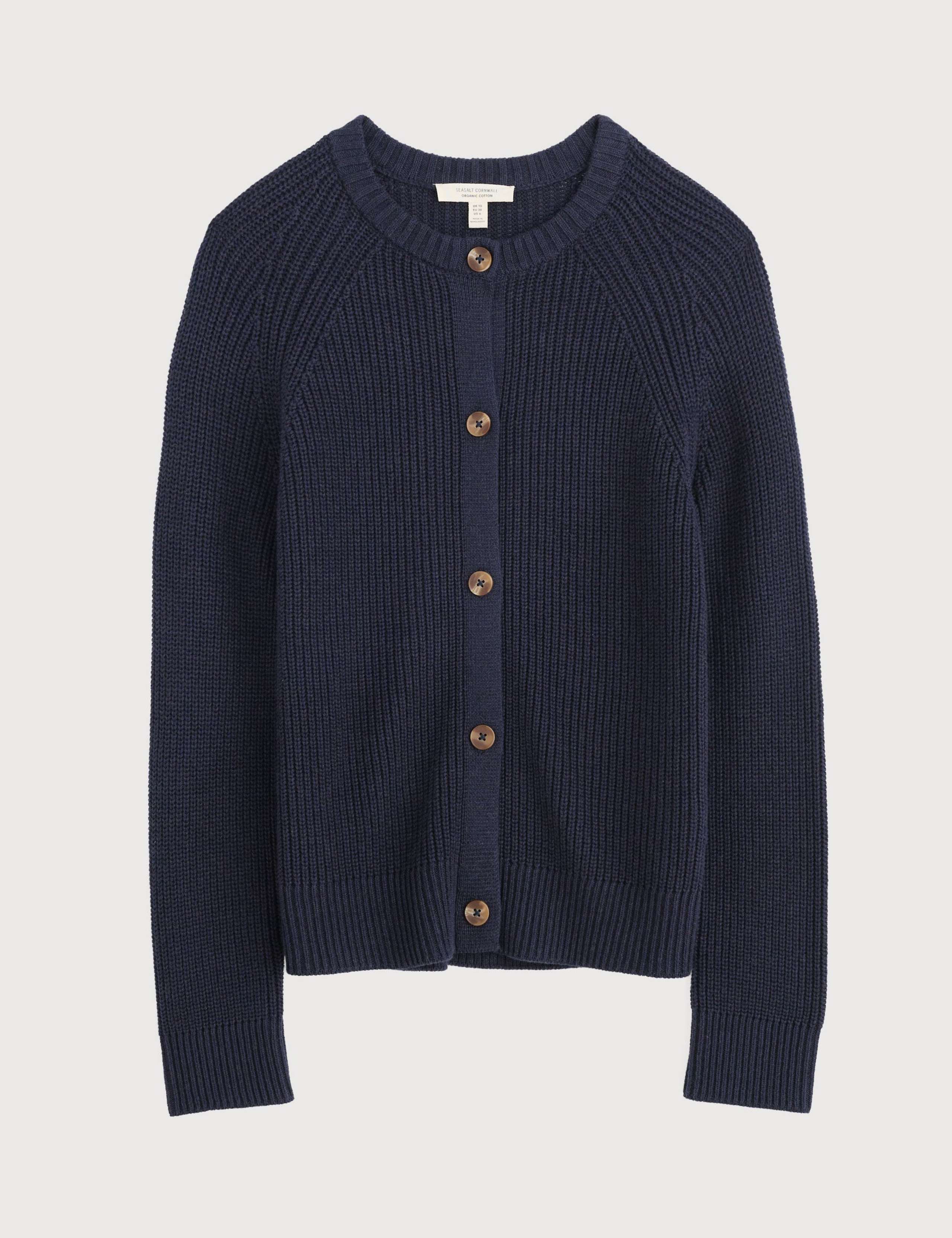 Pure Wool Crew Neck Relaxed Cardigan 2 of 5