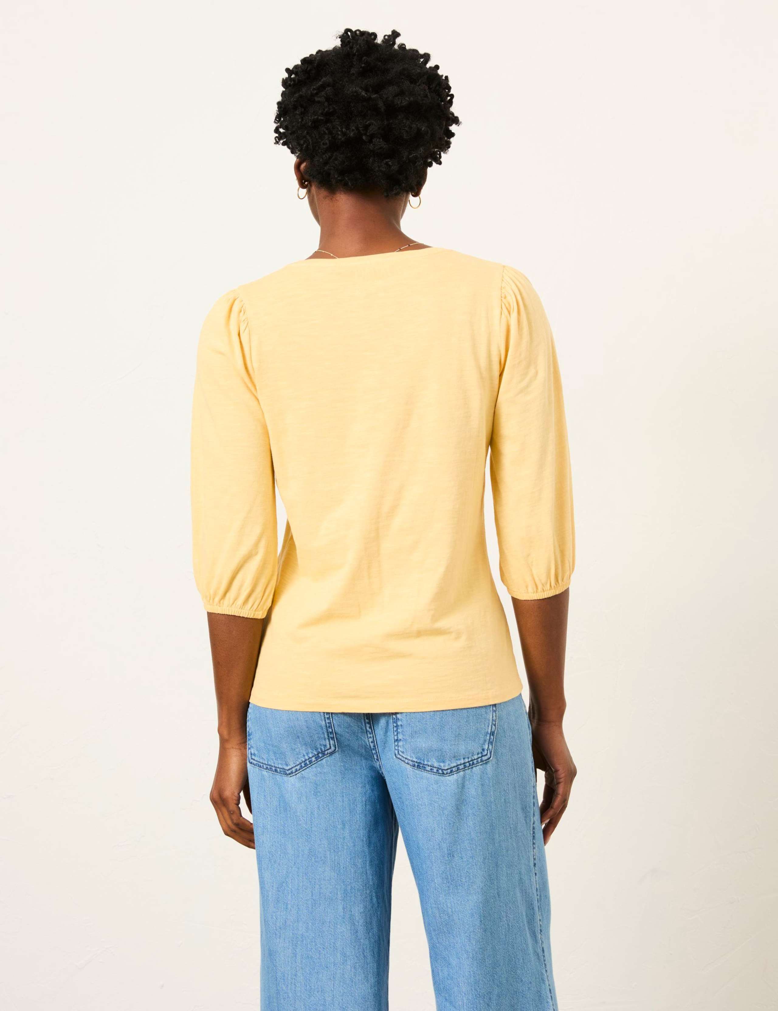 Pure Cotton Puff Sleeve Top 3 of 5