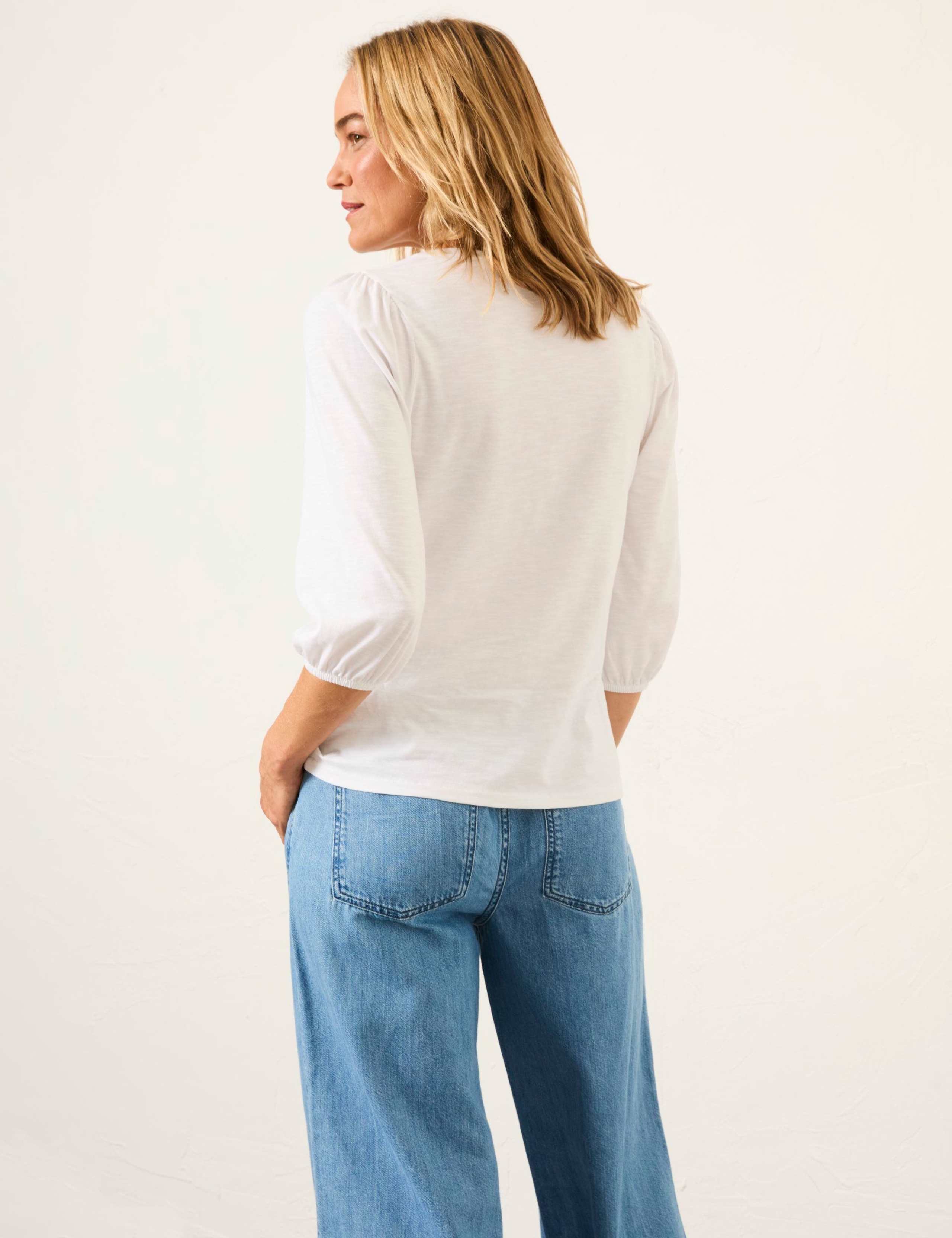 Pure Cotton Puff Sleeve Top 3 of 6