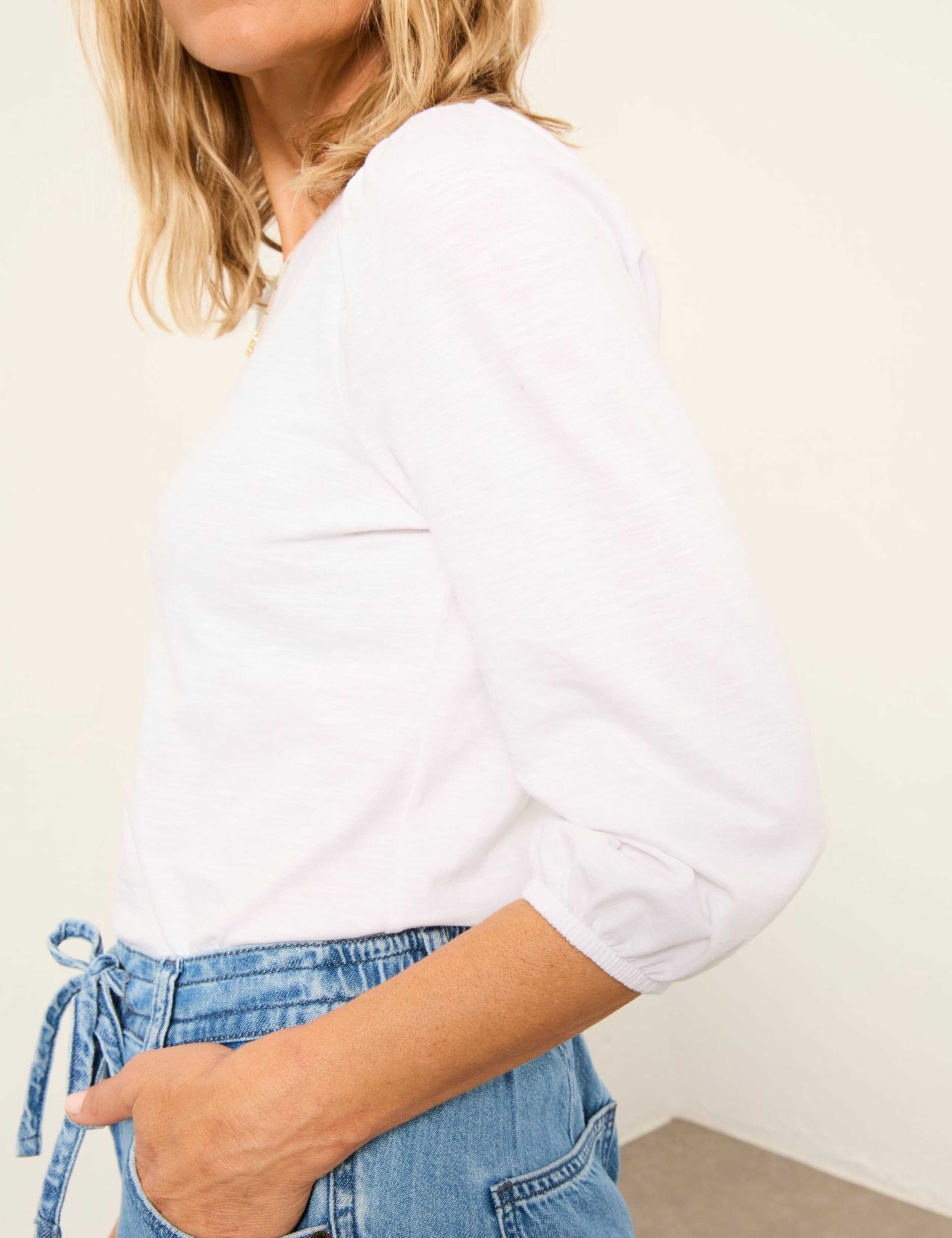 Pure Cotton Puff Sleeve Top 4 of 6