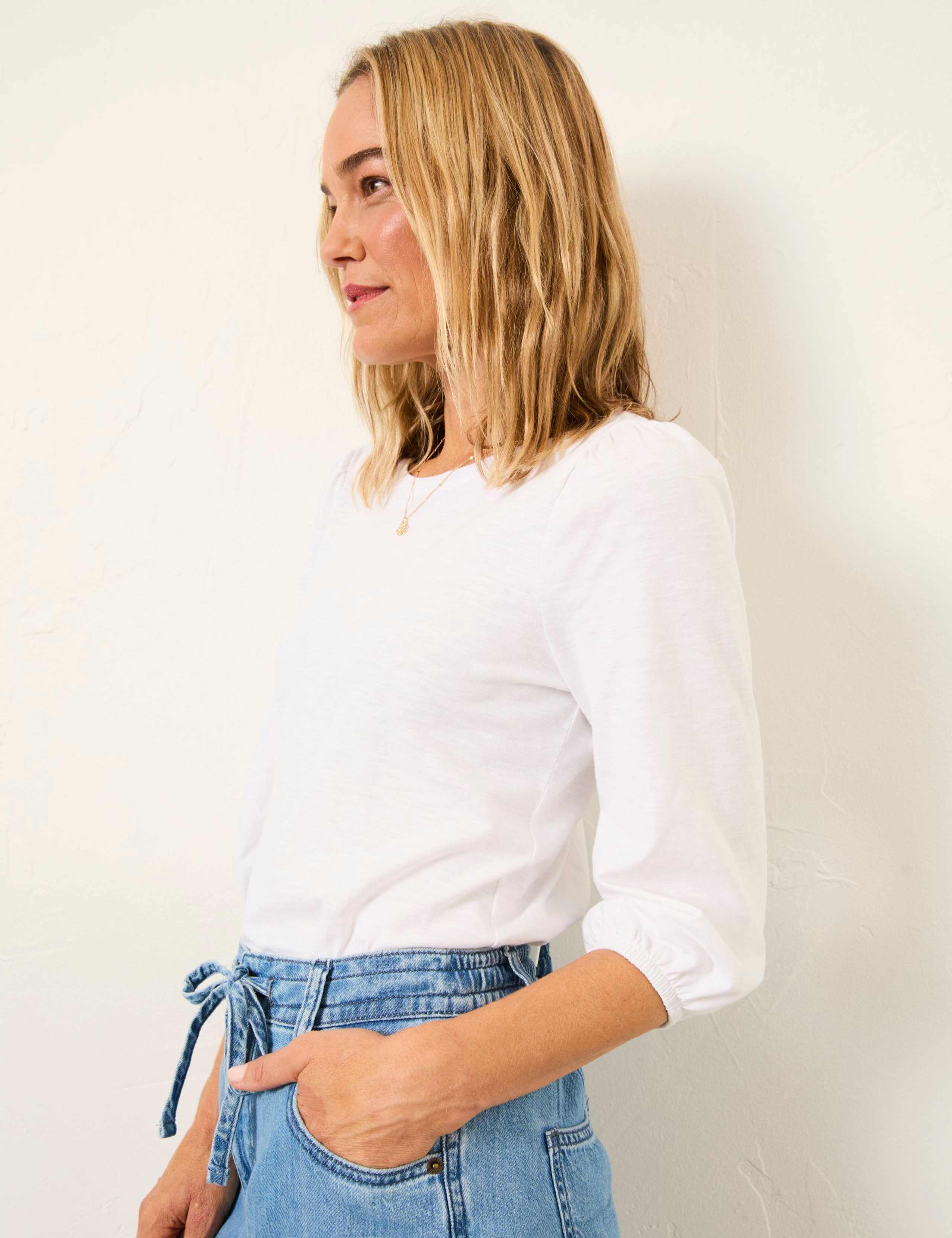 Pure Cotton Puff Sleeve Top 6 of 6