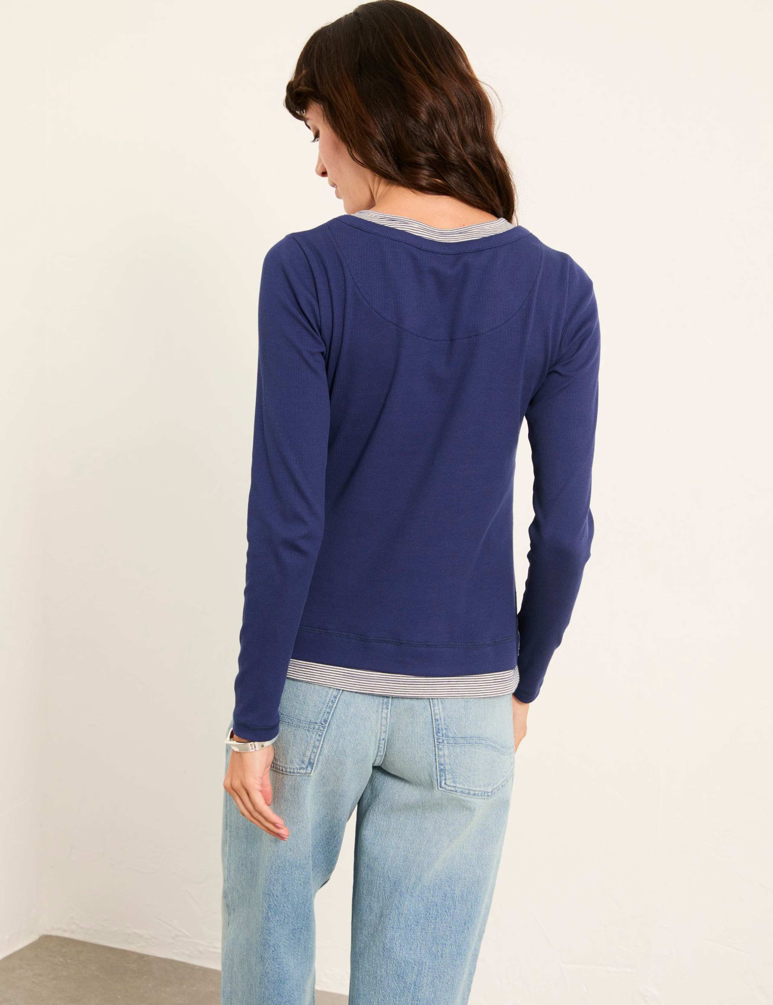 Cotton Rich Ribbed Top 3 of 6