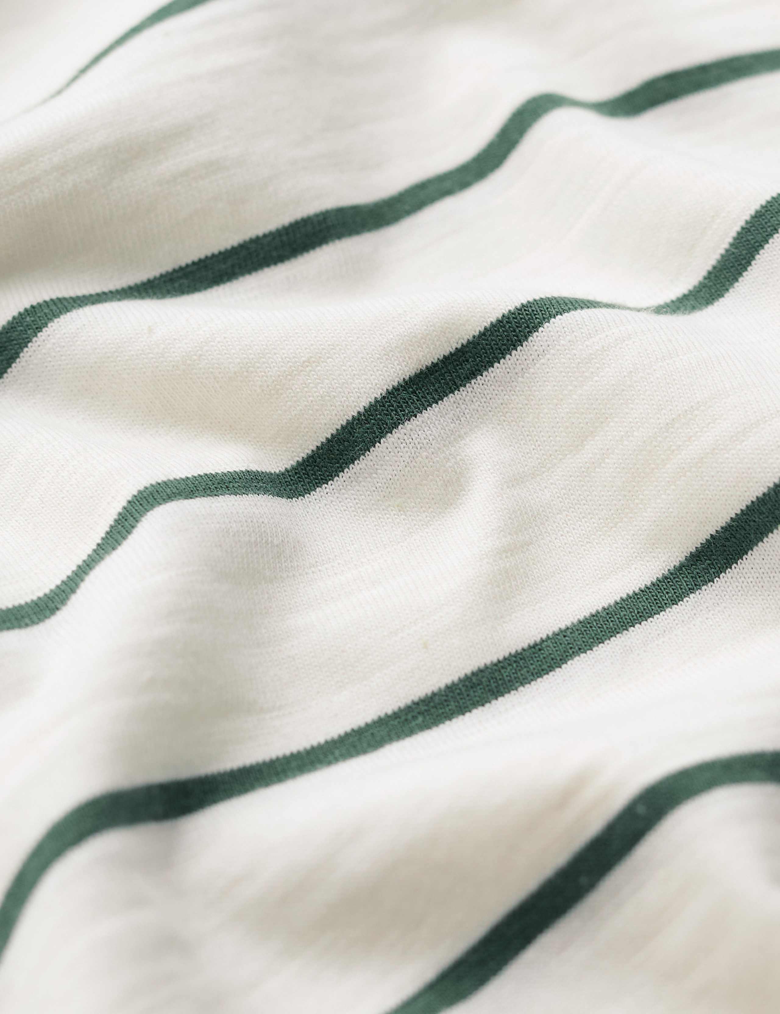 Jersey Striped Scoop Neck T-Shirt 3 of 5