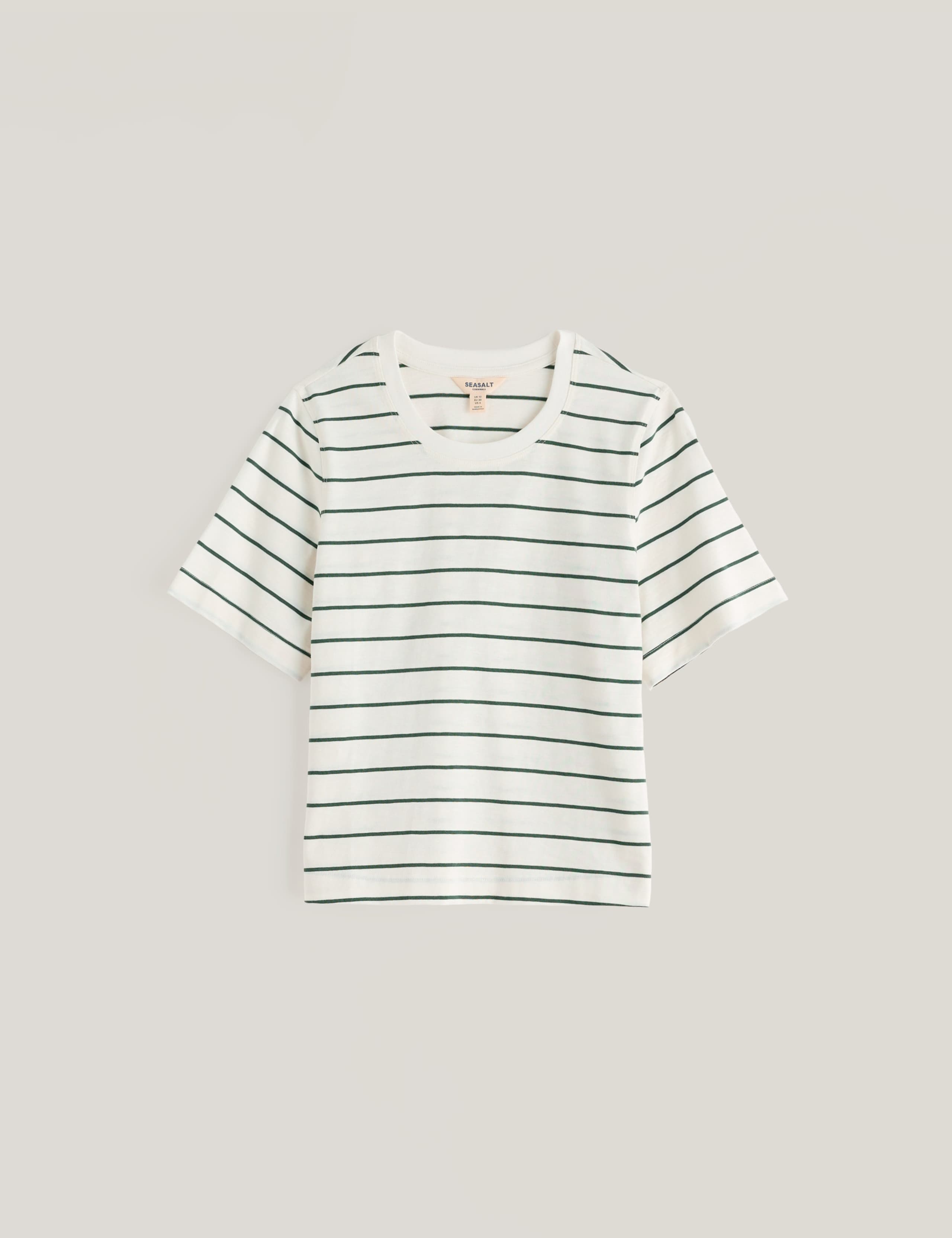 Jersey Striped Scoop Neck T-Shirt 2 of 5