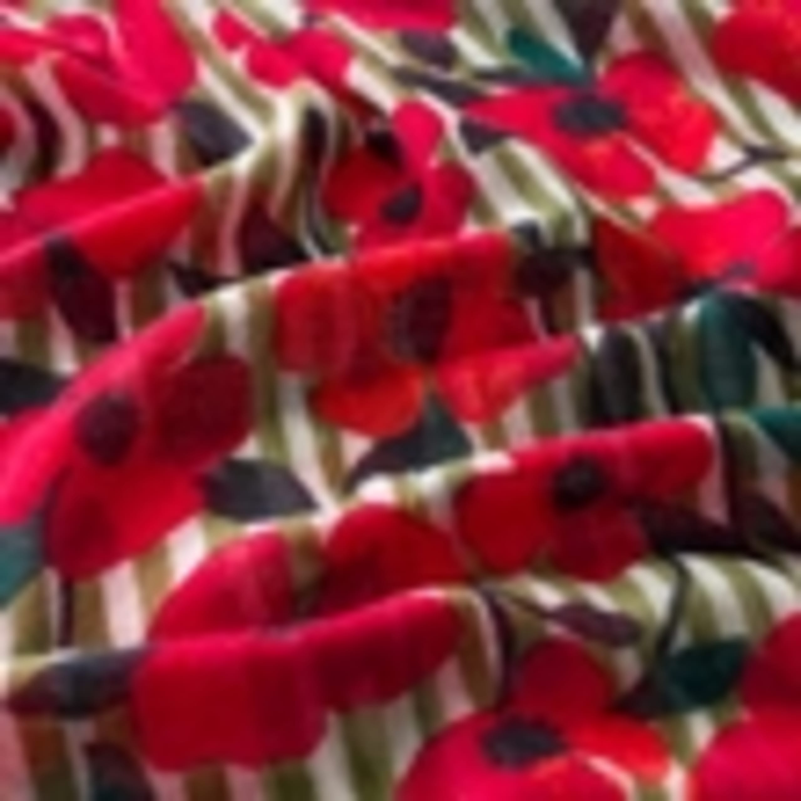 Pure Wool Floral Scarf 4 of 4
