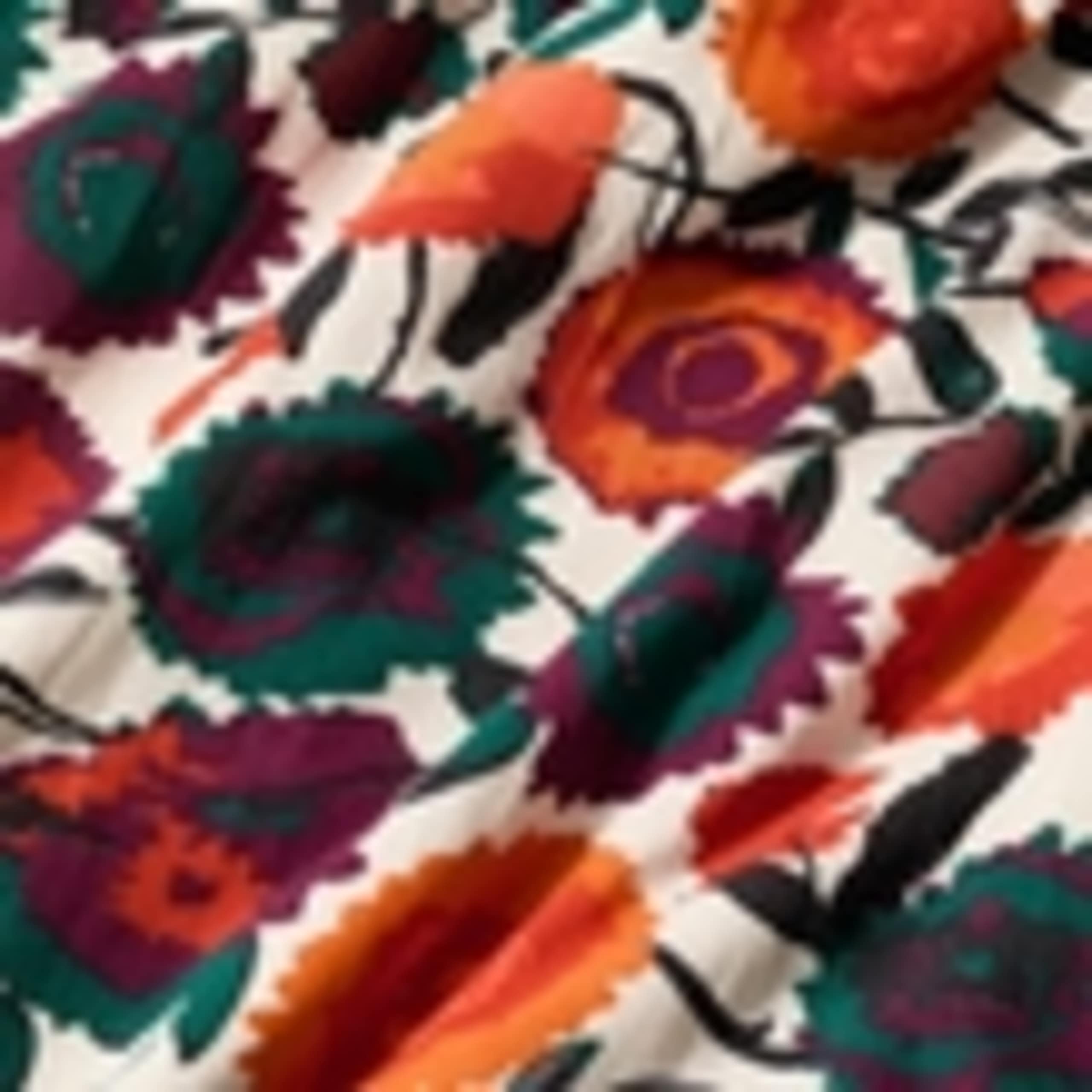 Floral V-Neck Midi Waisted Dress 5 of 5