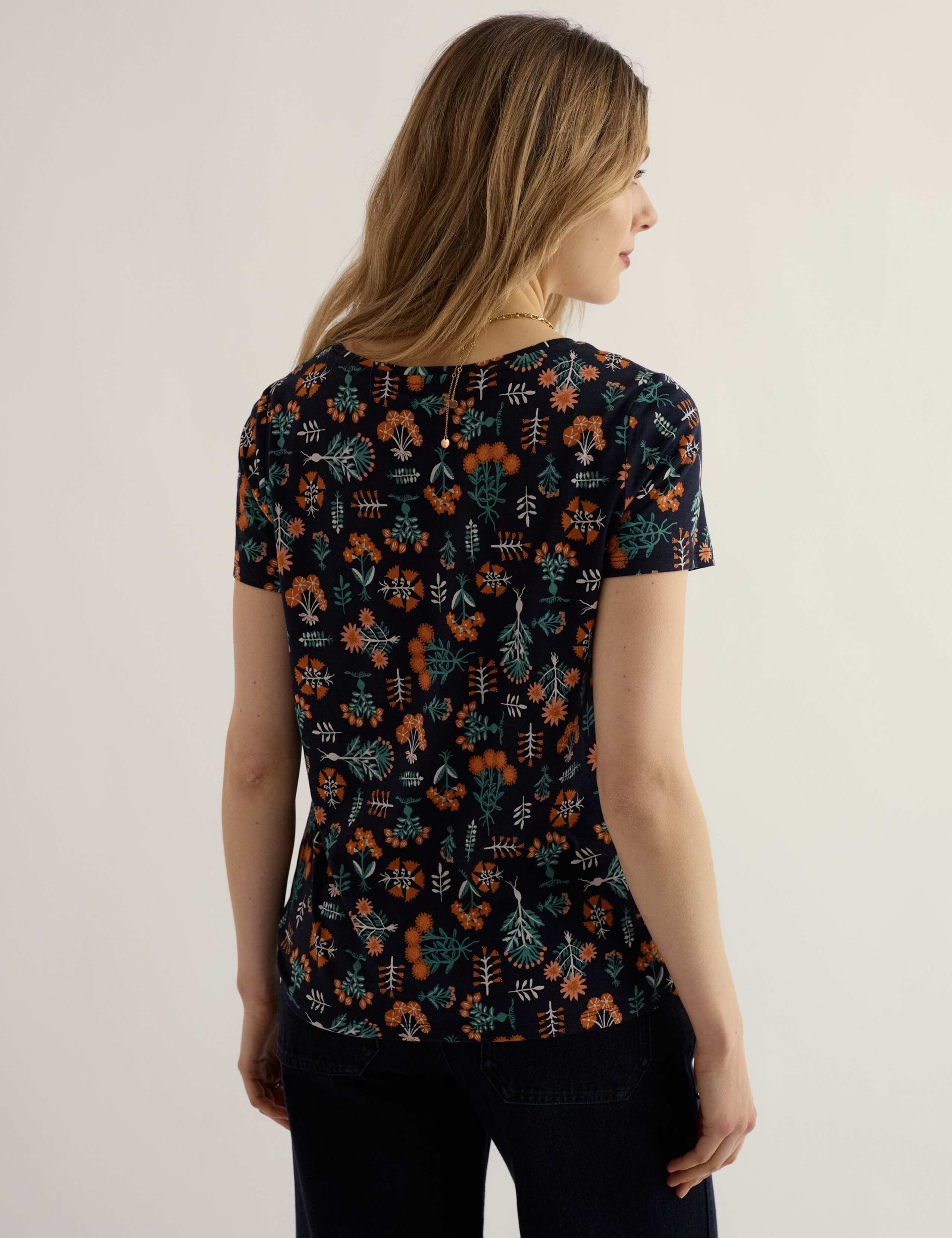 Cotton Blend Floral T-Shirt 4 of 5